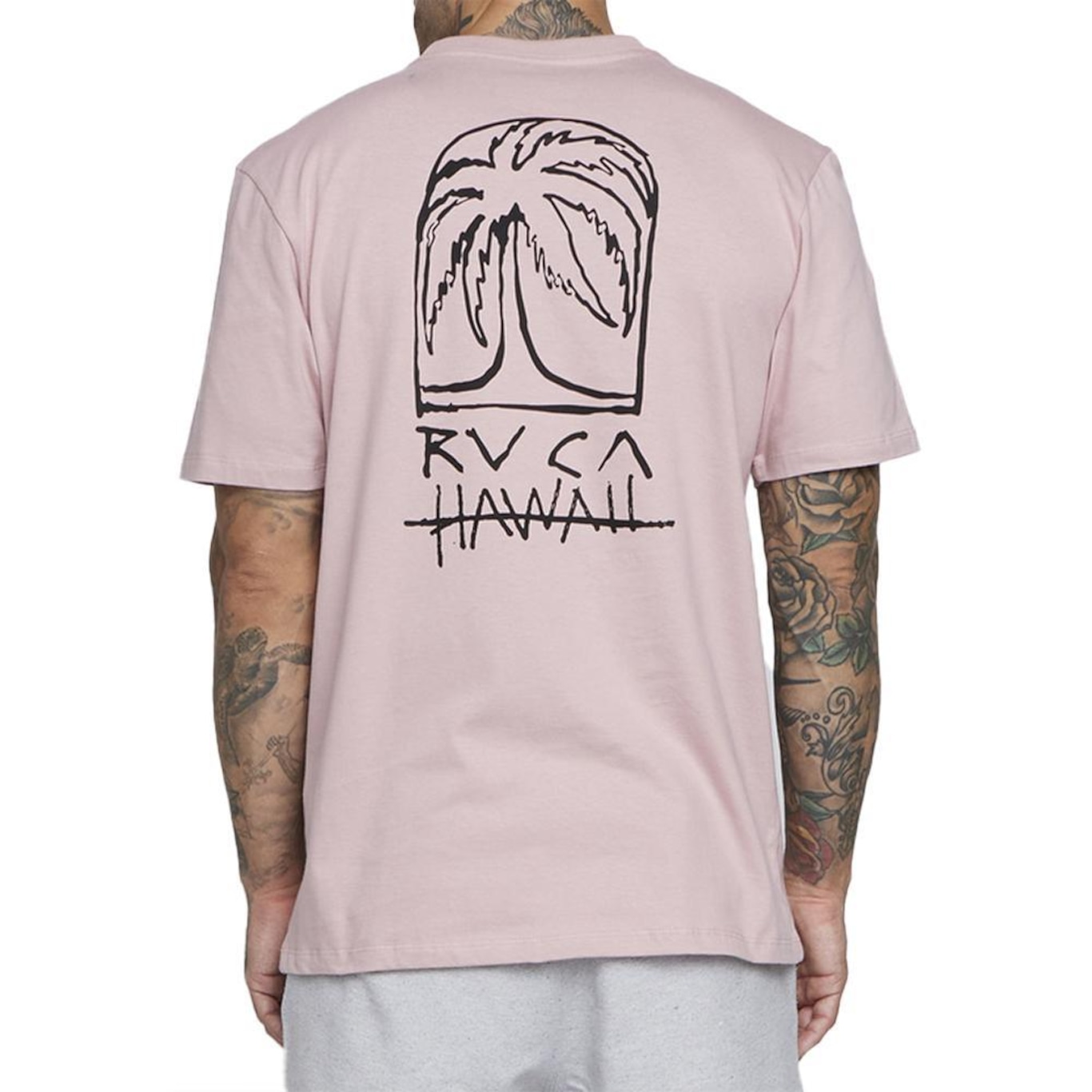 Camiseta Rvca Sketch Palm Sm25 - Masculina - Foto 2