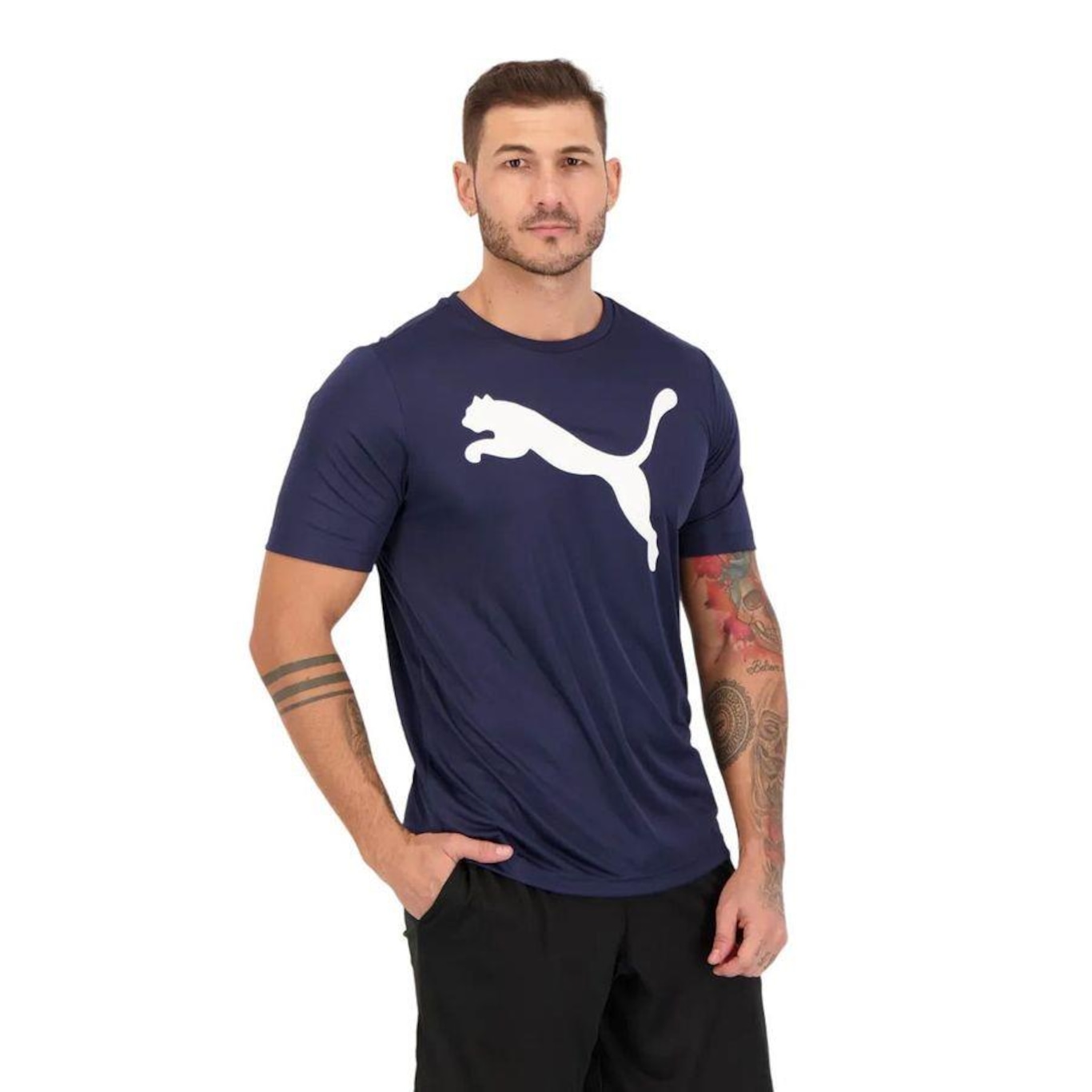 Camiseta Puma Active Big Logo - Masculina - Foto 3