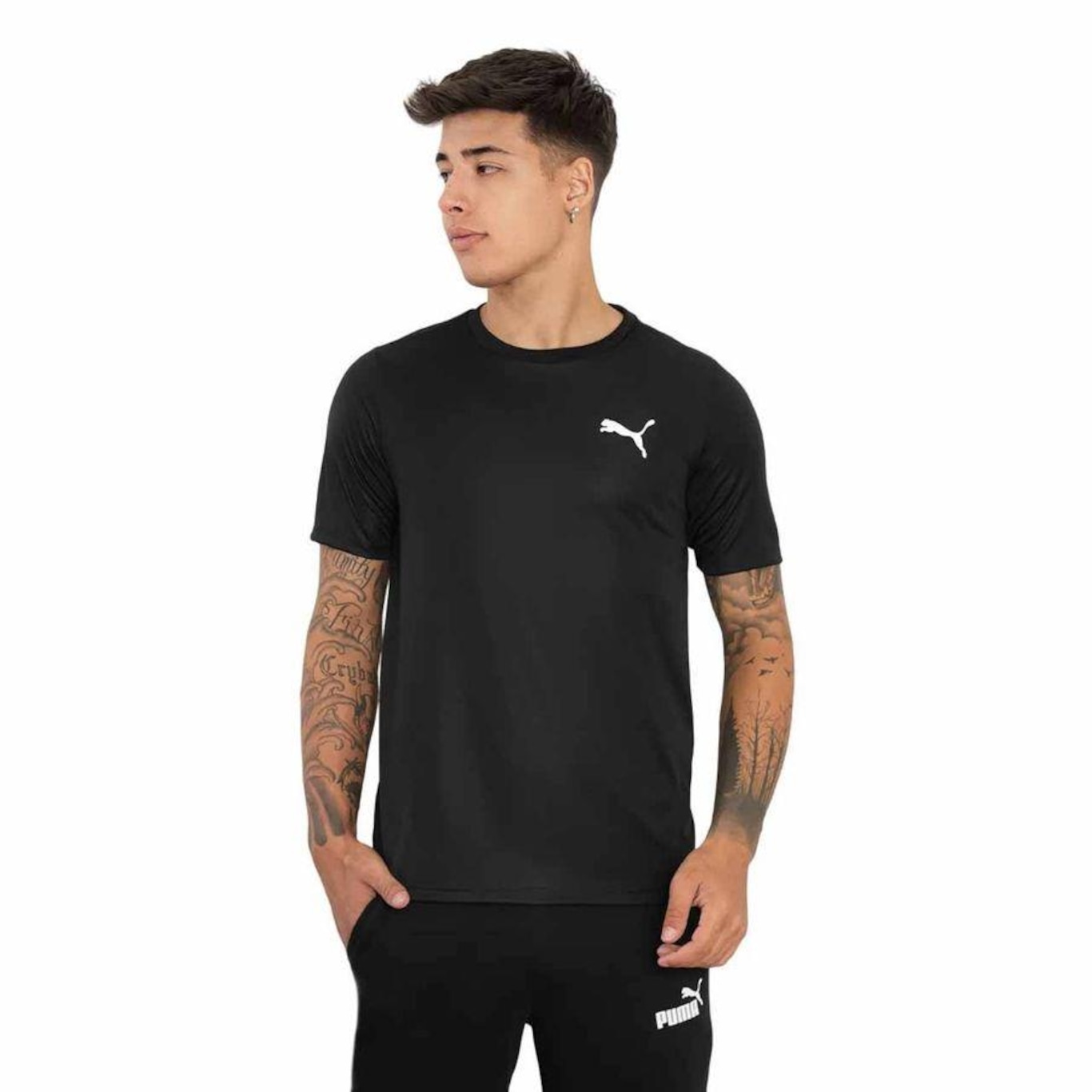 Camiseta Puma Active Small Logo - Masculina - Foto 1