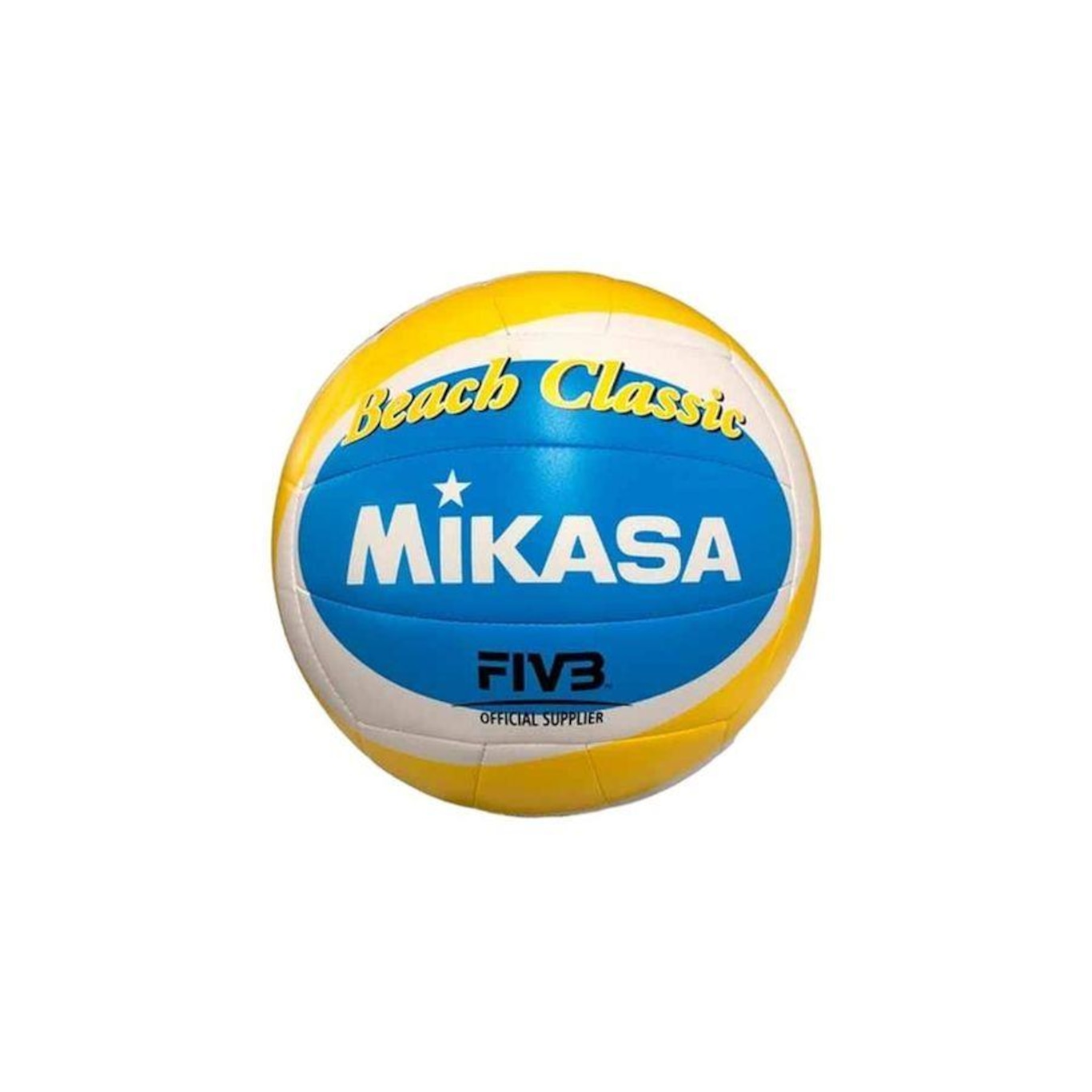 Bola de Vôlei de Praia Mikasa Couro Sintético Bv543-Vxb-Ysb - Foto 1