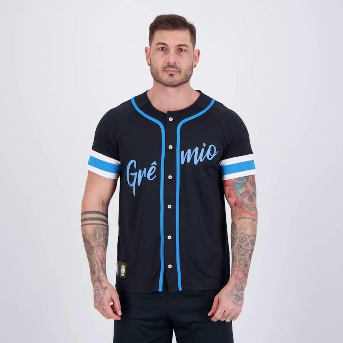 Camisa Grêmio Baseball - Masculina - Foto 1