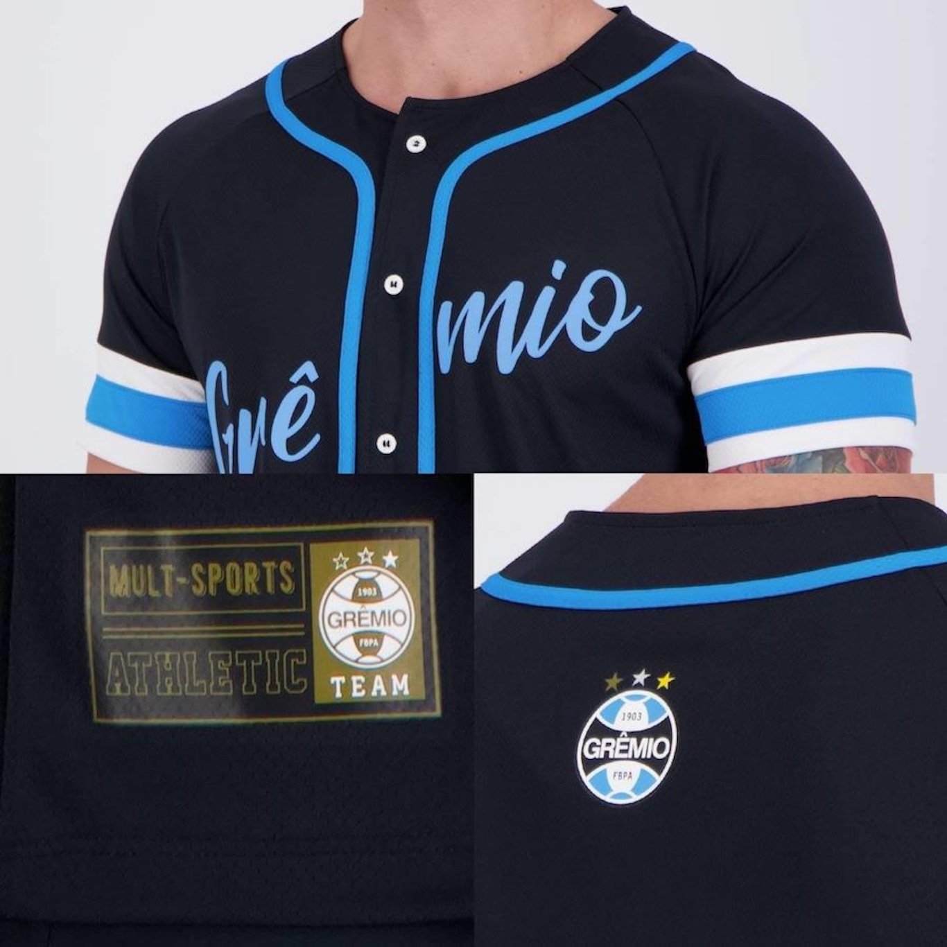 Camisa Grêmio Baseball - Masculina - Foto 5