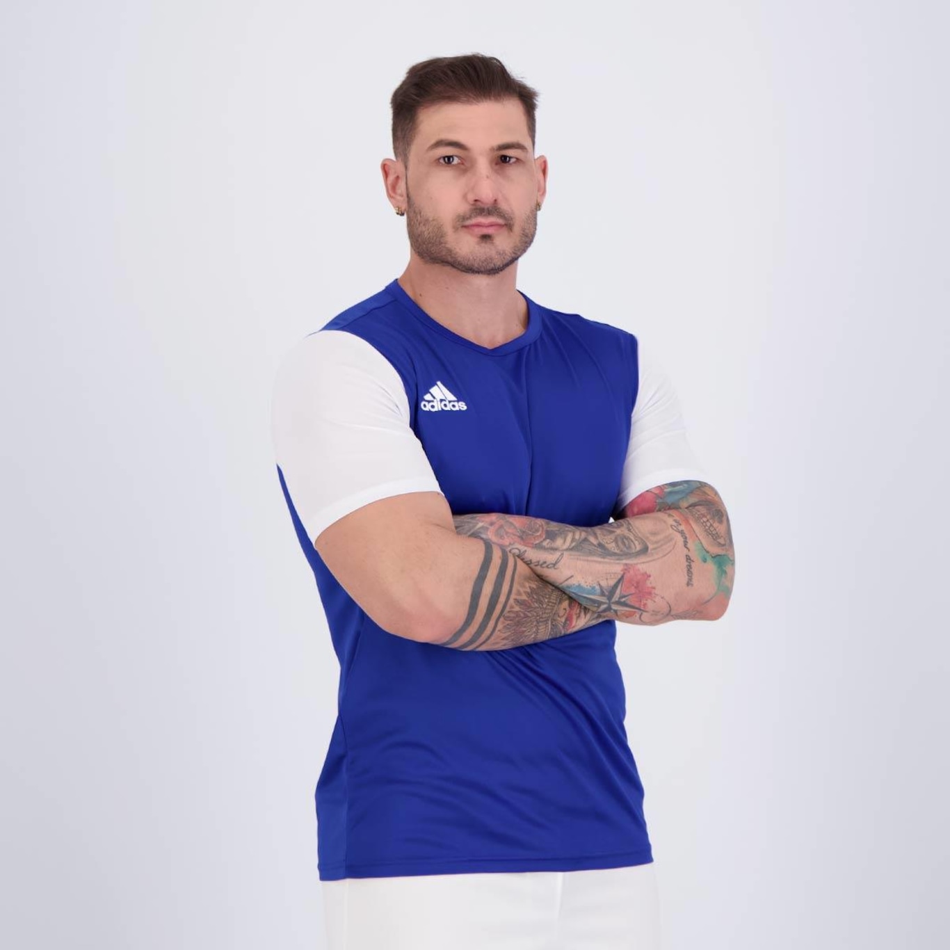 Camiseta adidas Estro 19 Azul - Masculina - Foto 2