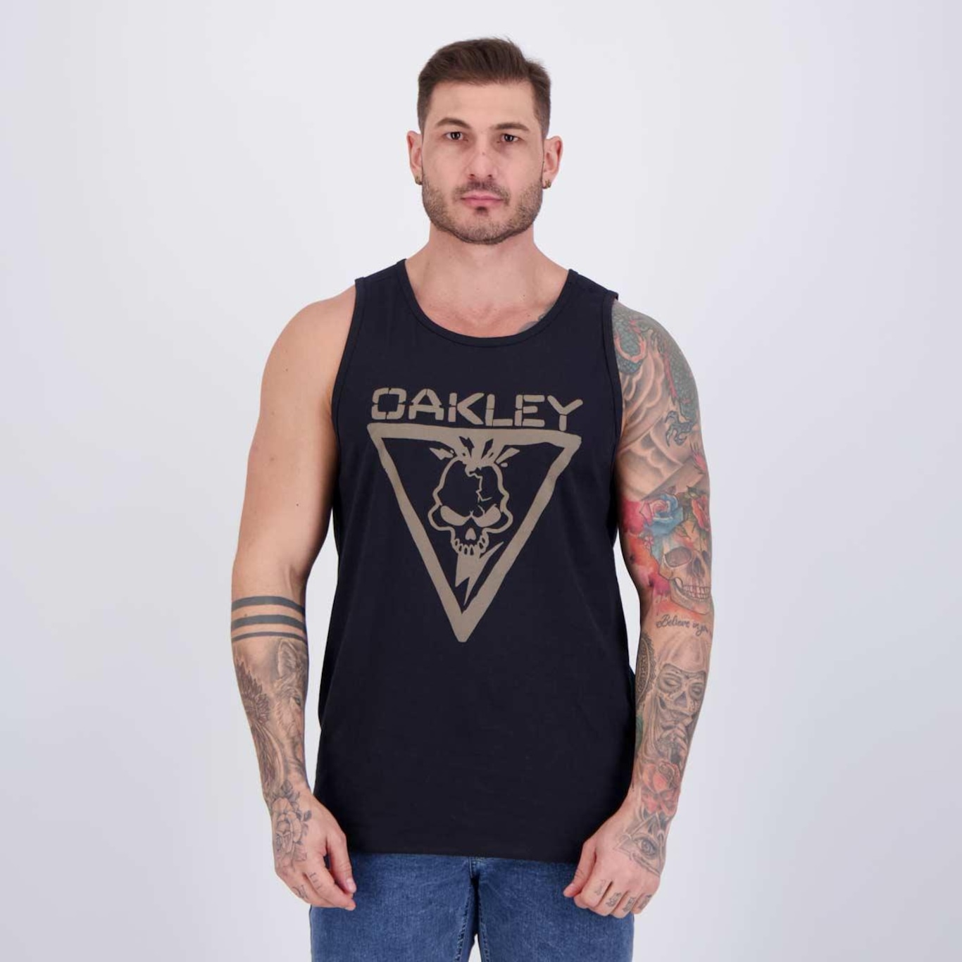 Regata Oakley Skull Elite Tank - Masculina - Foto 1