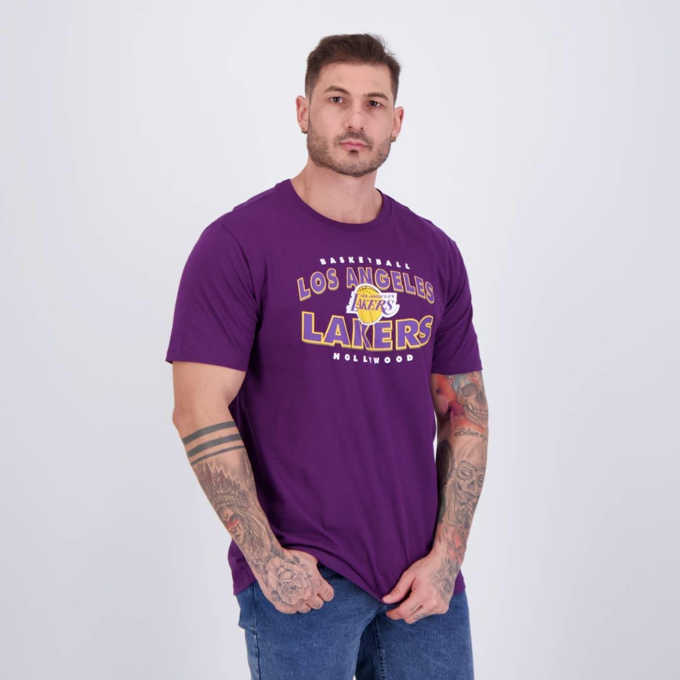 Camiseta Nba Nicktown Lakers - Masculina - Foto 2