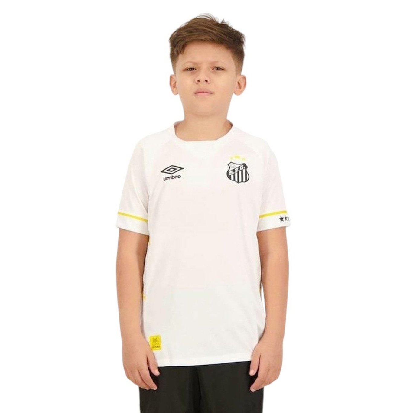 Camisa Umbro Santos I 2023/24 - Infantil - Foto 1