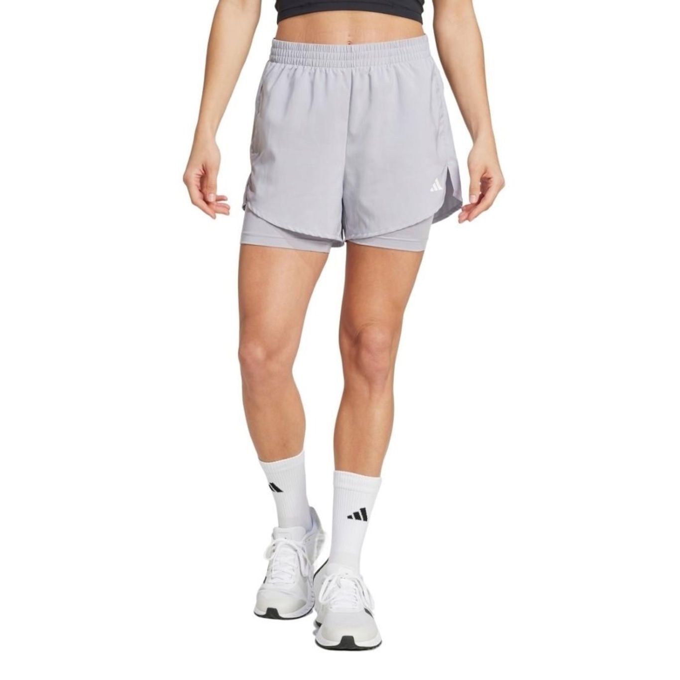 Short adidas 2 em 1 Minimal Aeroready - Feminino - Foto 1