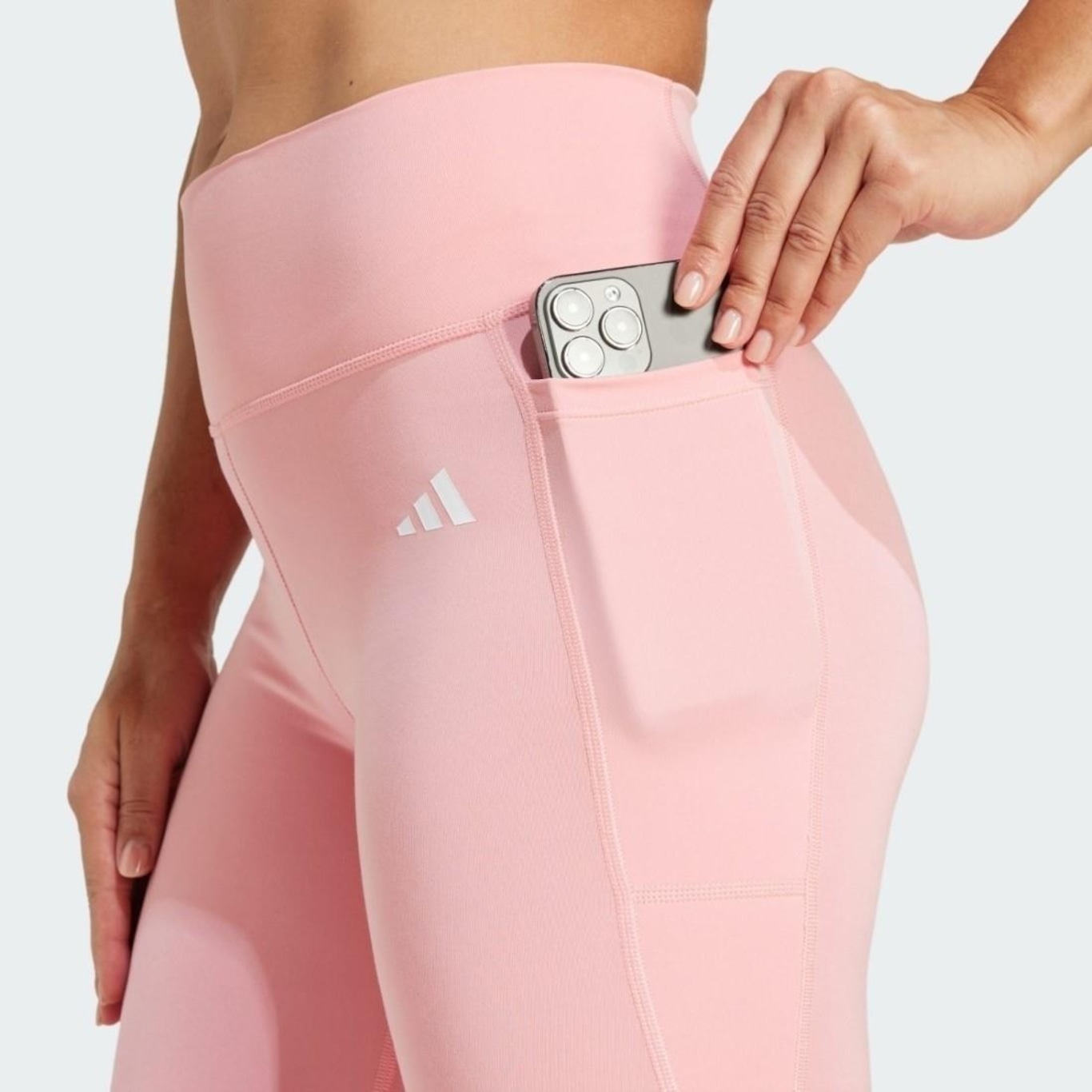 Calça Legging adidas Optime Essentials com Bolso - Feminina - Foto 4