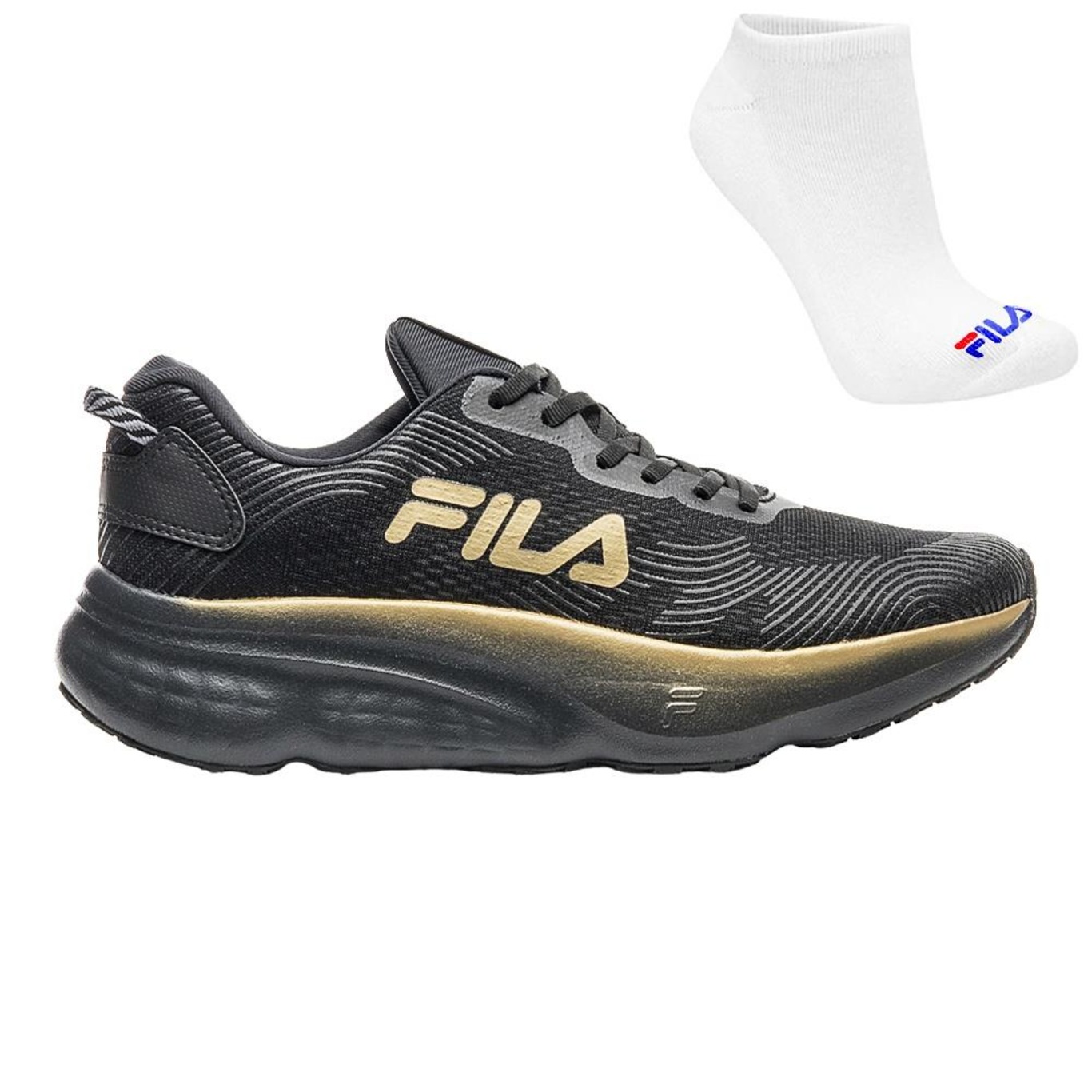 Kit Tênis Fila Maxximus + Meia - Masculino - Foto 1