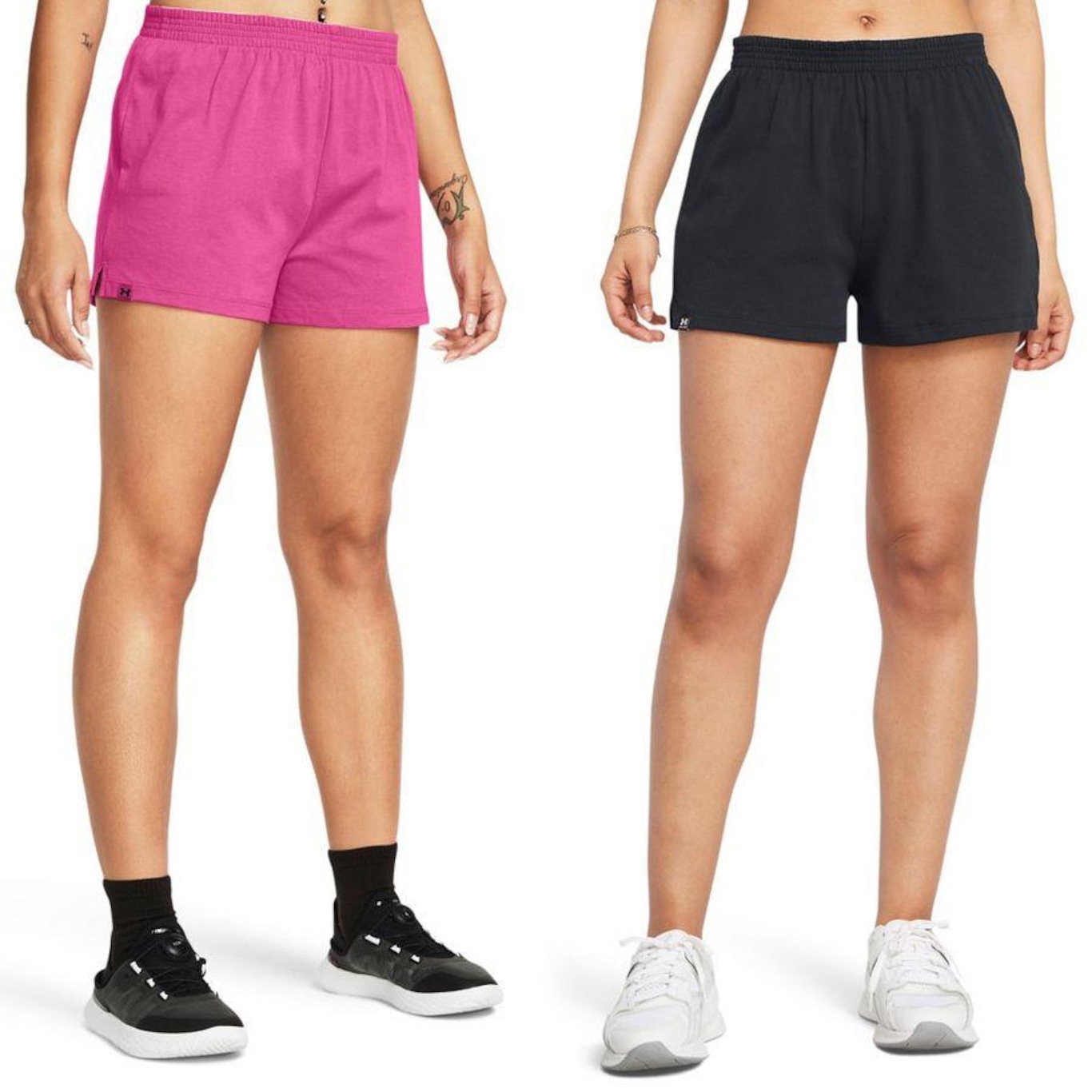 Short Under Armour Campus - 2 Unidades - Feminino - Foto 1