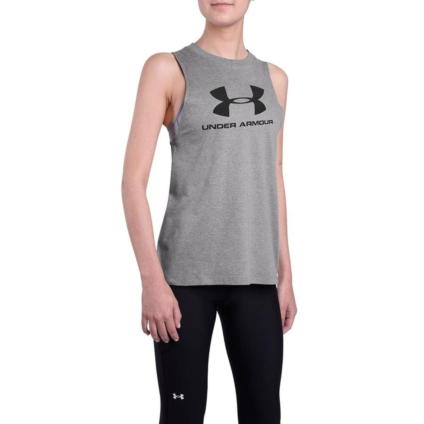 Camiseta Regata Under Armour Live Sportstyle - 2 Unidades - Feminina - Foto 4