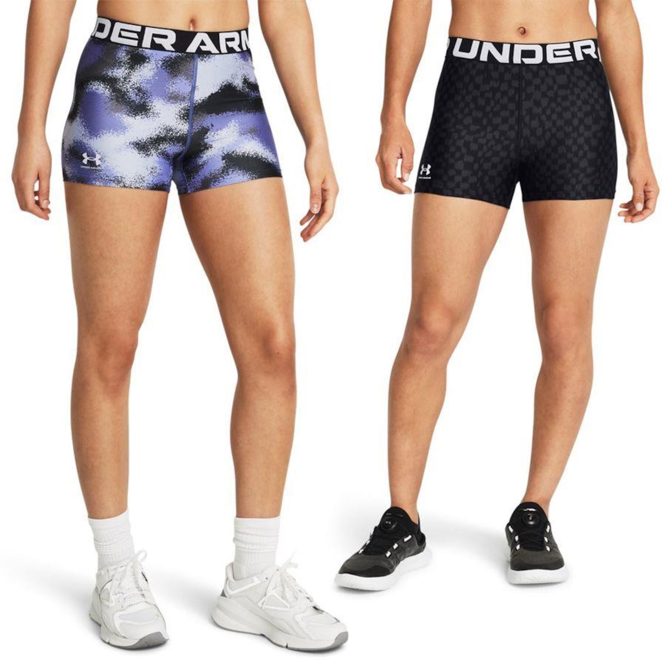 Short Under Armour Heatgear Authentics Printed - 2 Unidades - Feminino - Foto 1