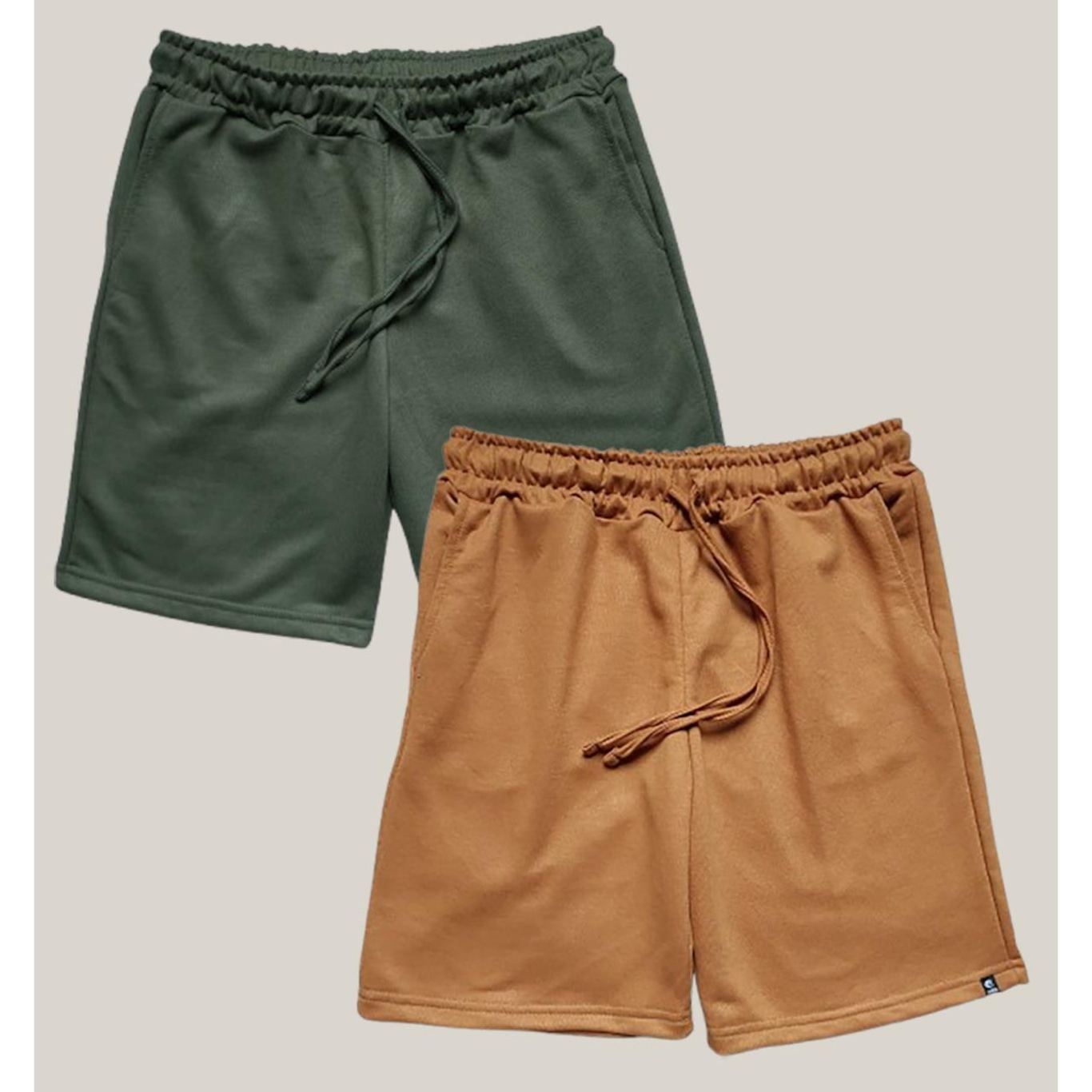 Kit 2x Bermudas de Moletom Wss Basic Masculina - Foto 1