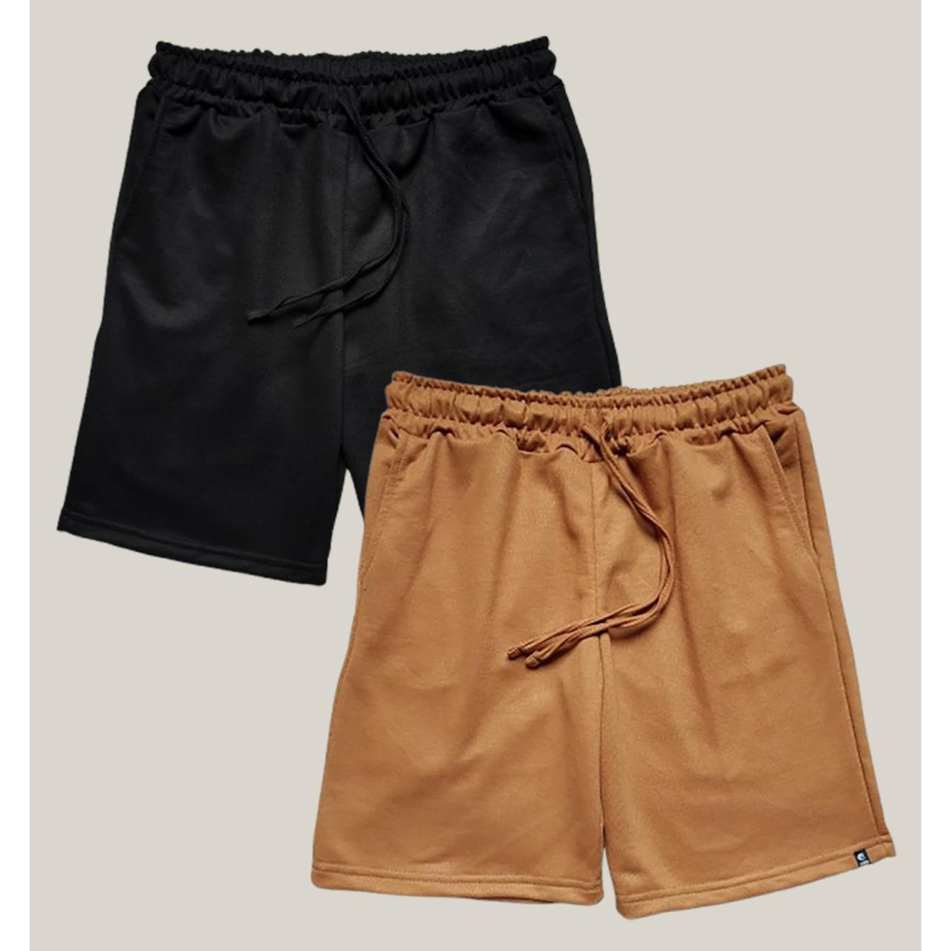 Kit 2x Bermudas de Moletom Wss Basic Masculina - Foto 1