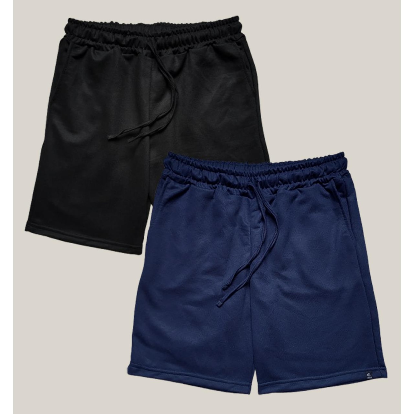 Kit 2x Bermudas de Moletom Wss Basic Masculina - Foto 1