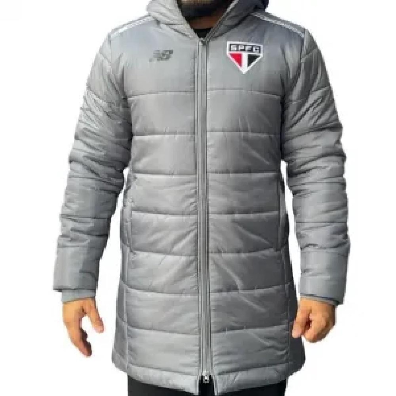 Jaqueta do São Paulo Parka Puffer New Balance Masculina - Foto 1