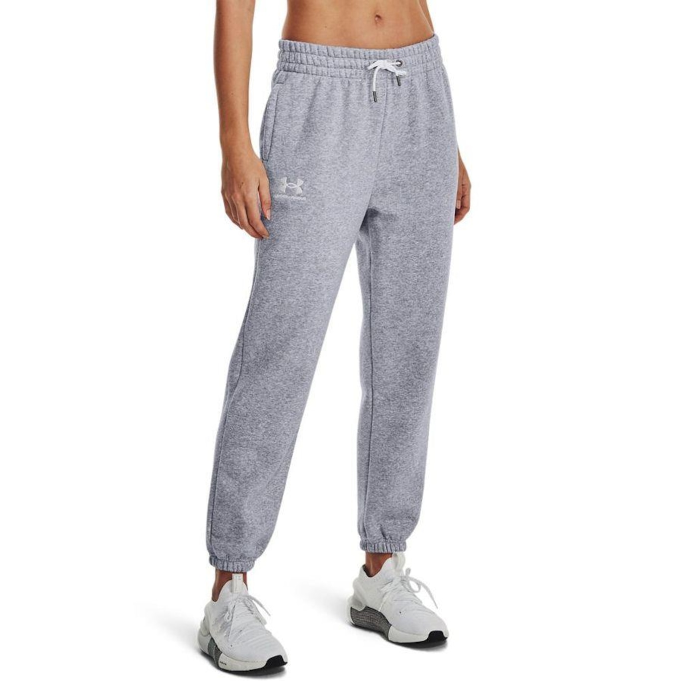 Calça Jogger Under Armour Essential Fleece - Feminina - Foto 1