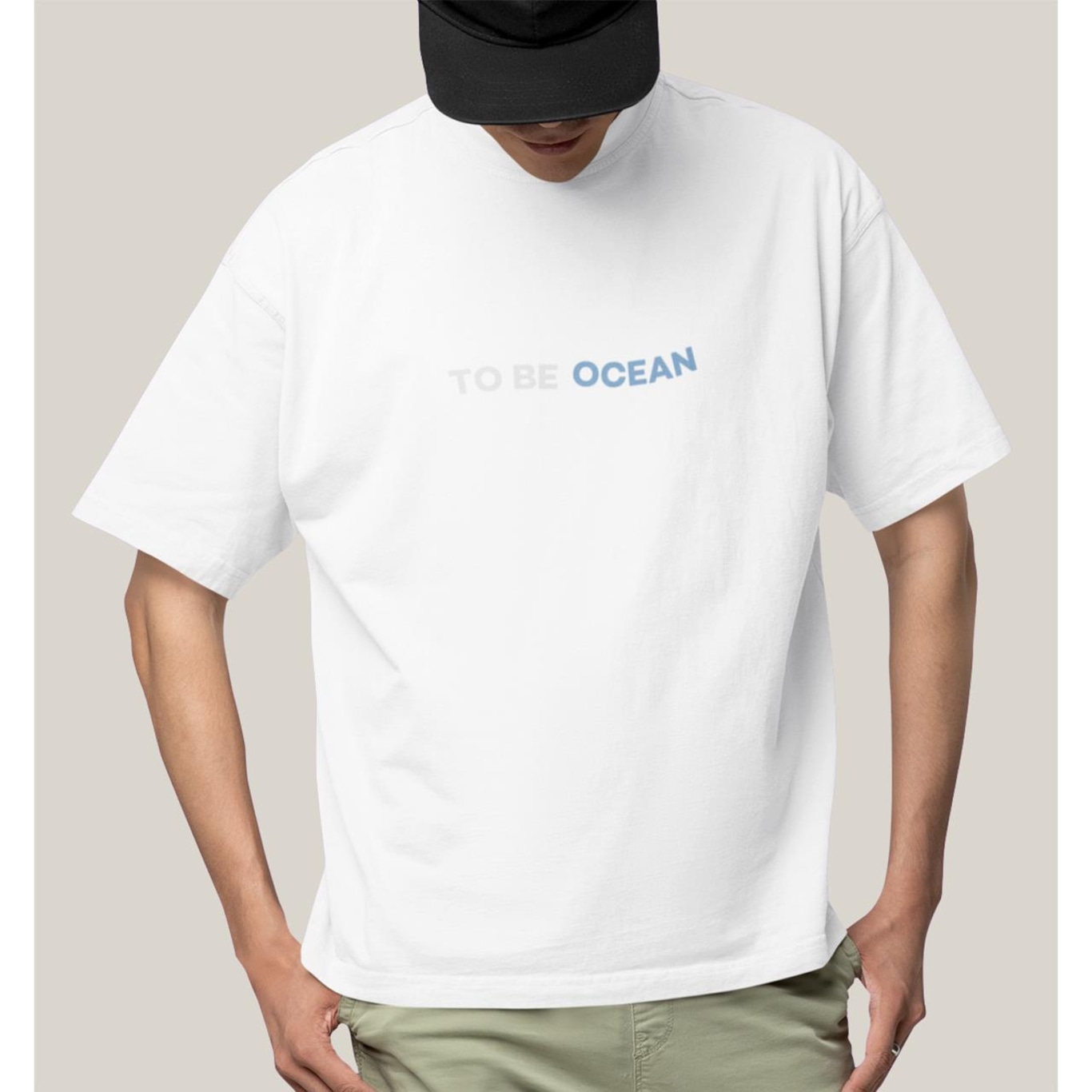 Camiseta Oversized Algodão Prime Wss Ocean - Masculina - Foto 1