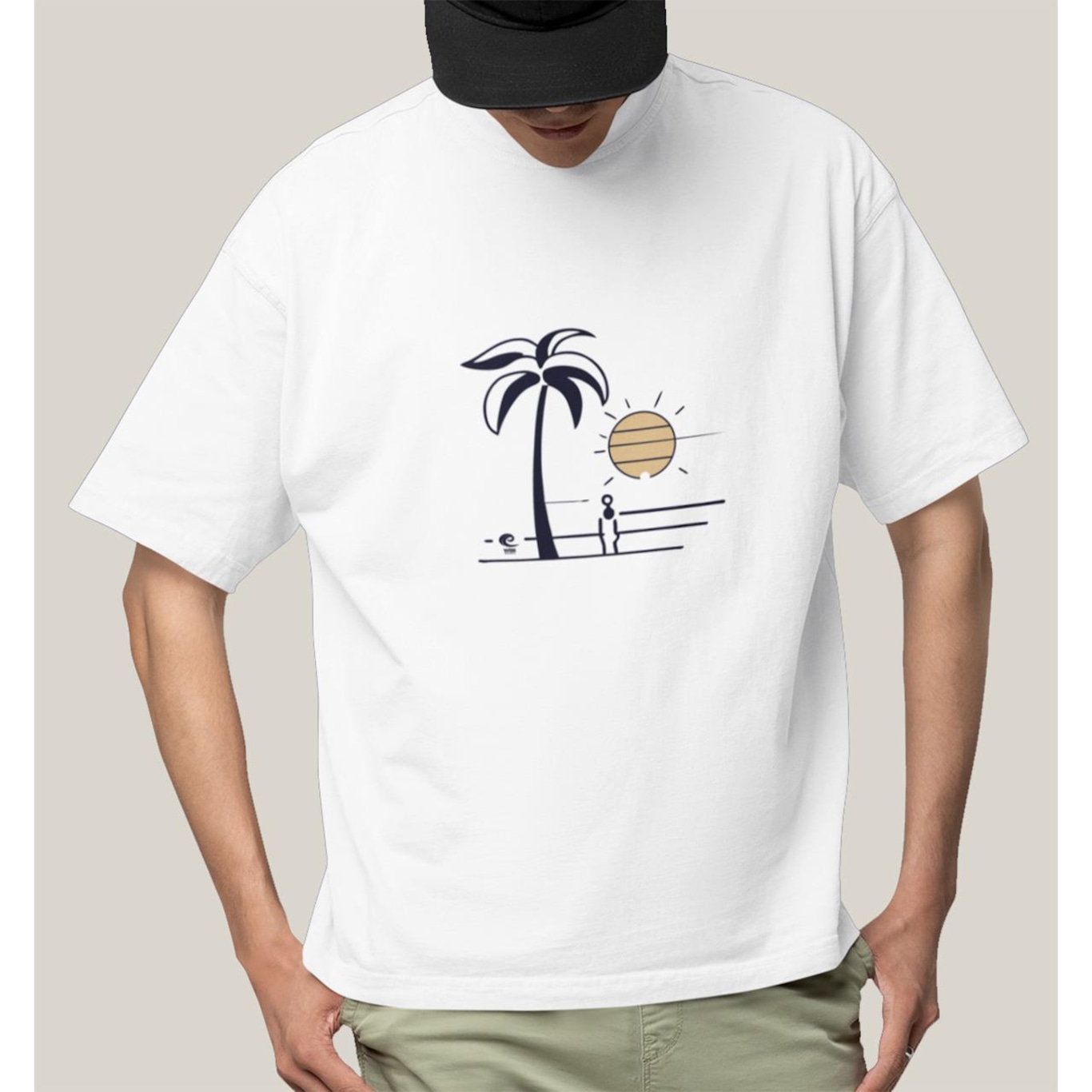 Camiseta Oversized Algodão Prime Wss Sun Gazing - Masculina - Foto 1