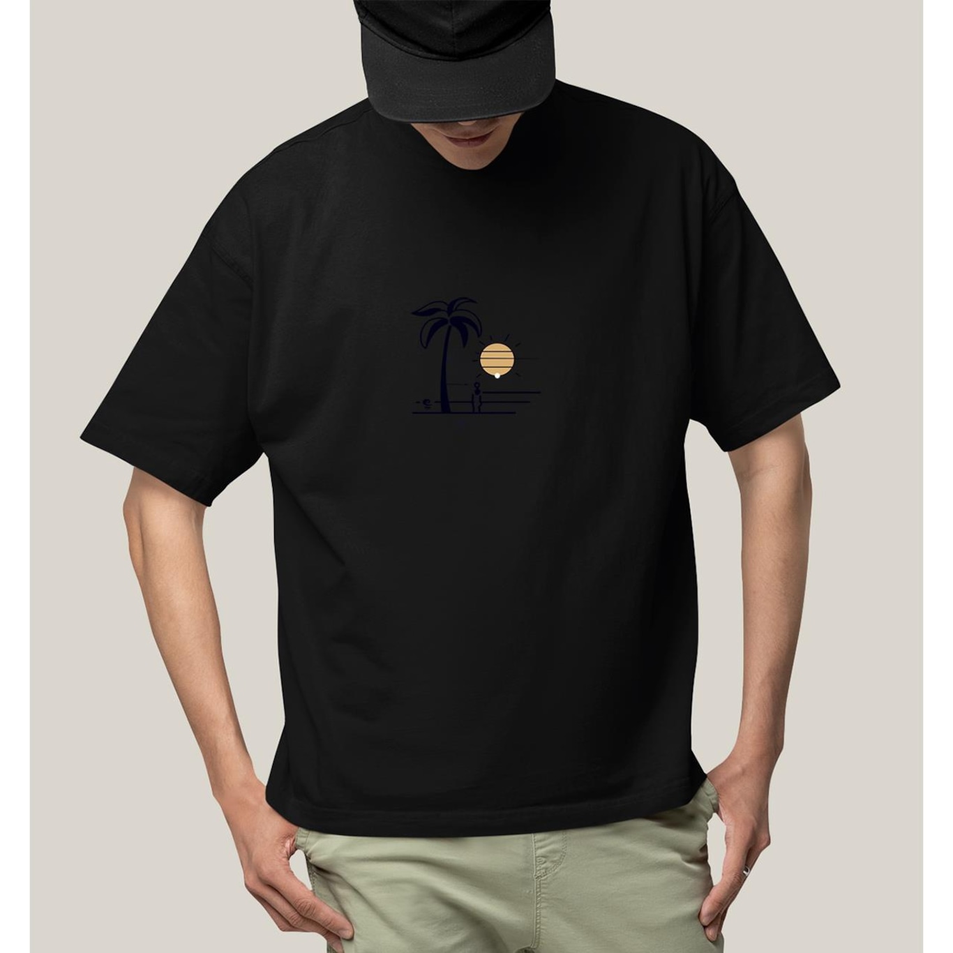 Camiseta Oversized Algodão Prime Wss Sun Gazing - Masculina - Foto 1