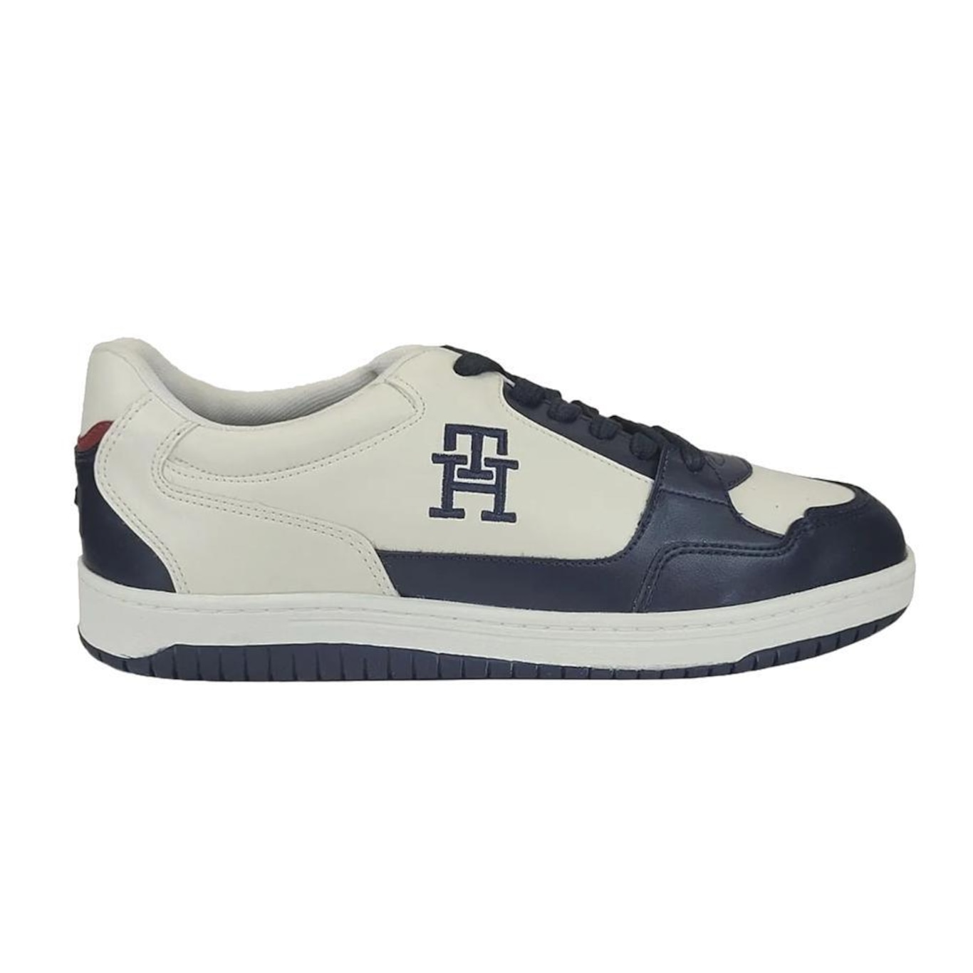 Tênis Tommy Hilfiger Basket 2C Mix Suede Lth Desert Sky - Masculino - Foto 1