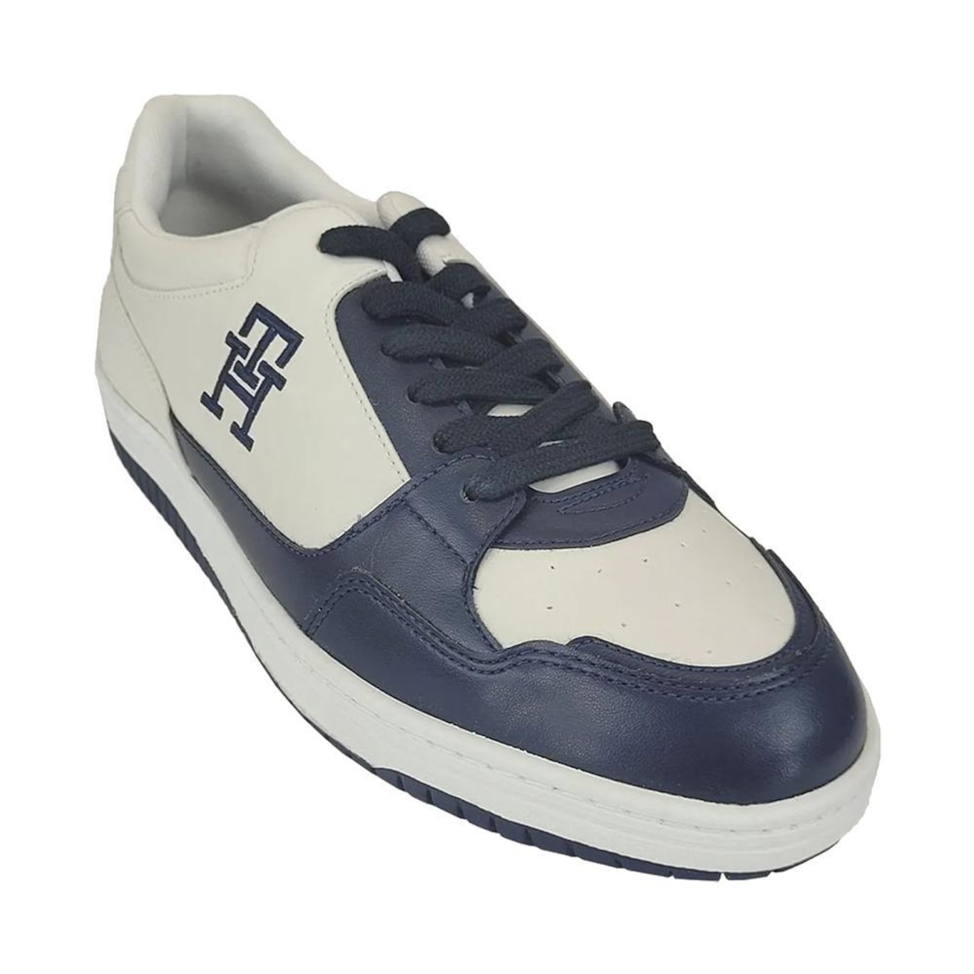 Tênis Tommy Hilfiger Basket 2C Mix Suede Lth Desert Sky - Masculino - Foto 5