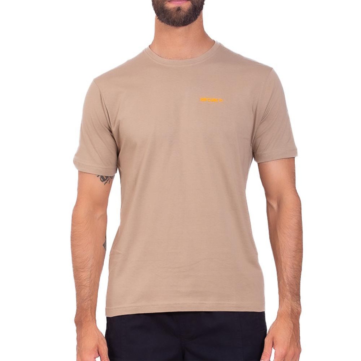 Camiseta Rip Curl Brand Icon Masculina Sand Dune - Foto 1