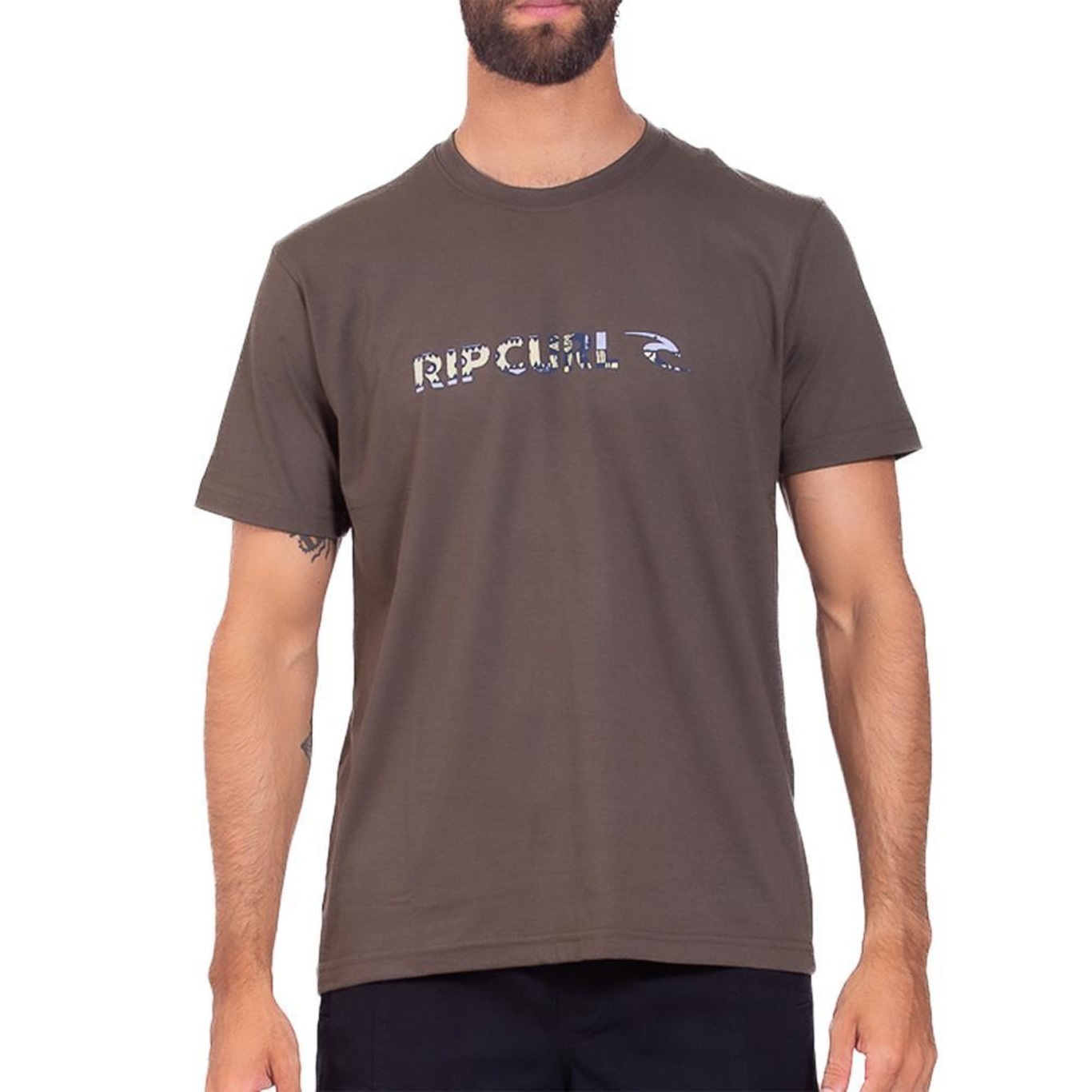 Camiseta Rip Curl Max Quest Masculina Deep Rock - Foto 1