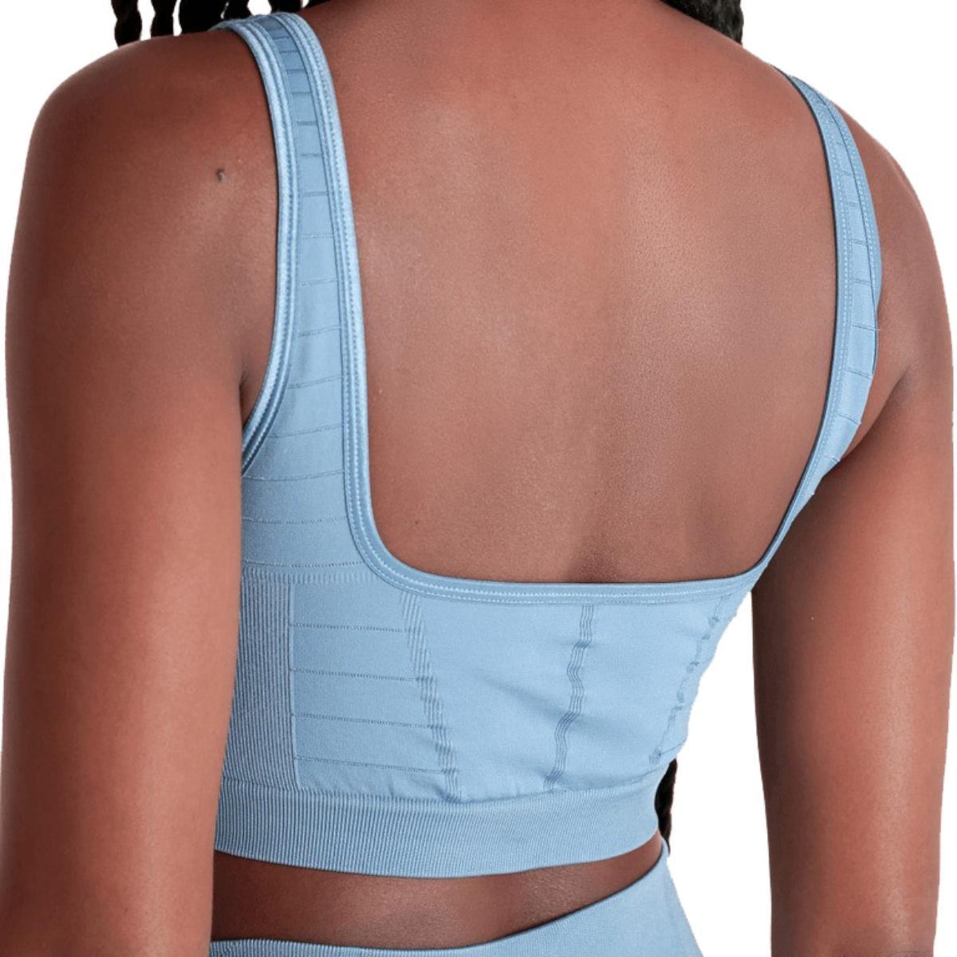 Top Lupo Sport Shine Seamless Feminino - Azul Claro - Foto 4