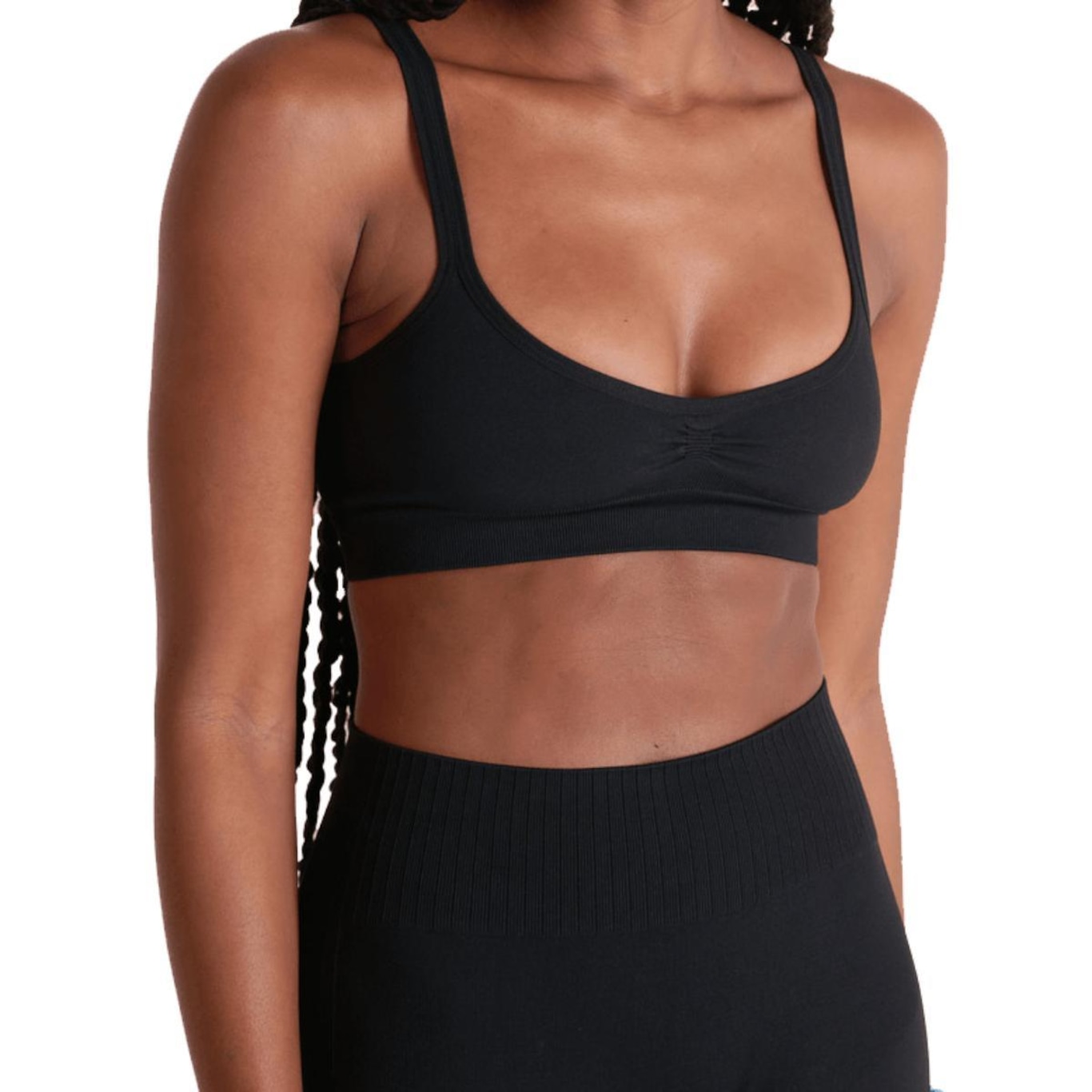 Top Lupo Lsport Slim Feminino - Preto - Foto 3