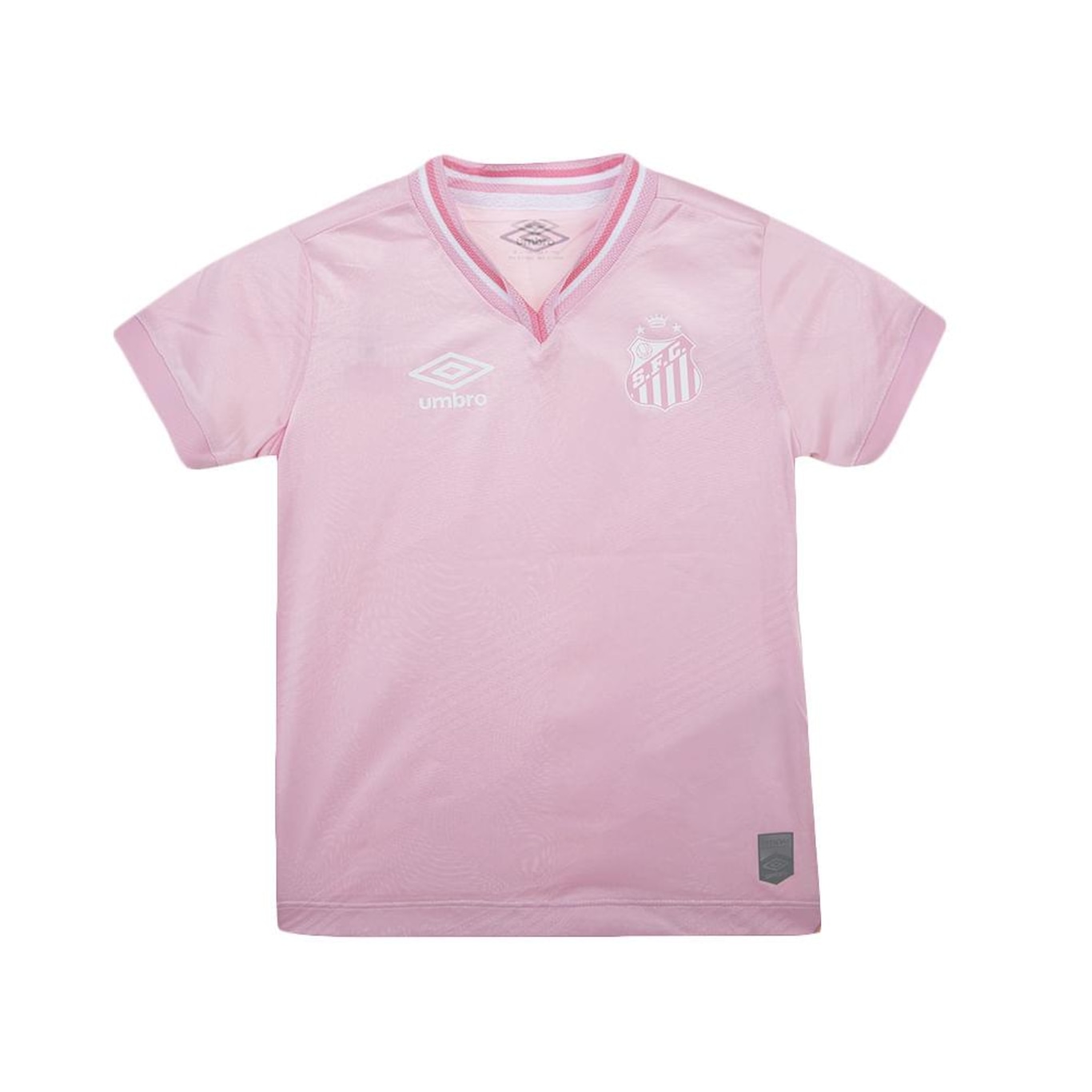 Camisa do Santos Outubro Rosa 2024 Umbro - Infantil - Foto 1