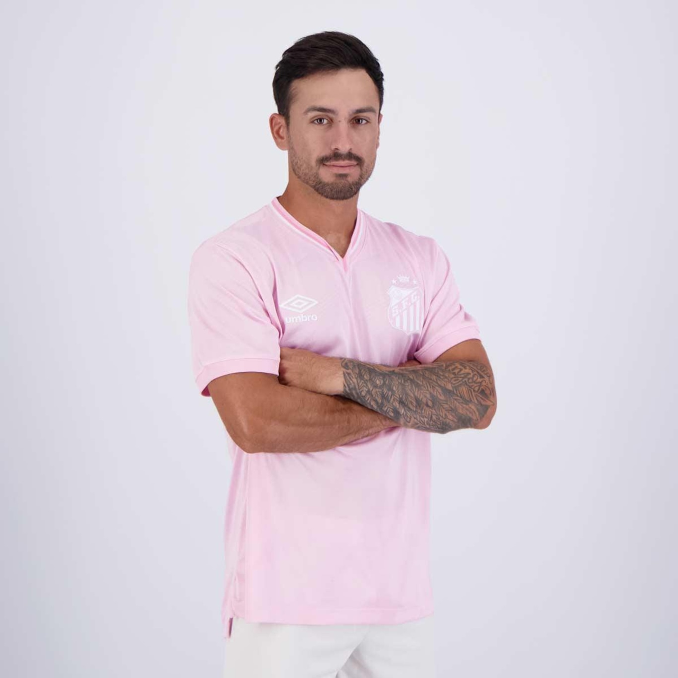 Camisa do Santos Outubro Rosa 2024 Umbro - Masculina - Foto 2