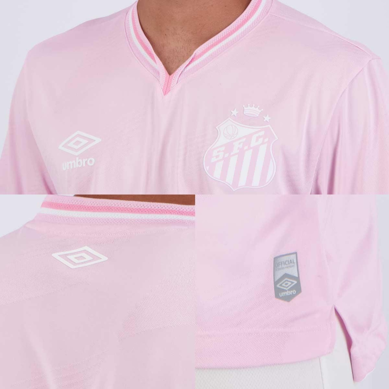 Camisa do Santos Outubro Rosa 2024 Umbro - Masculina - Foto 5