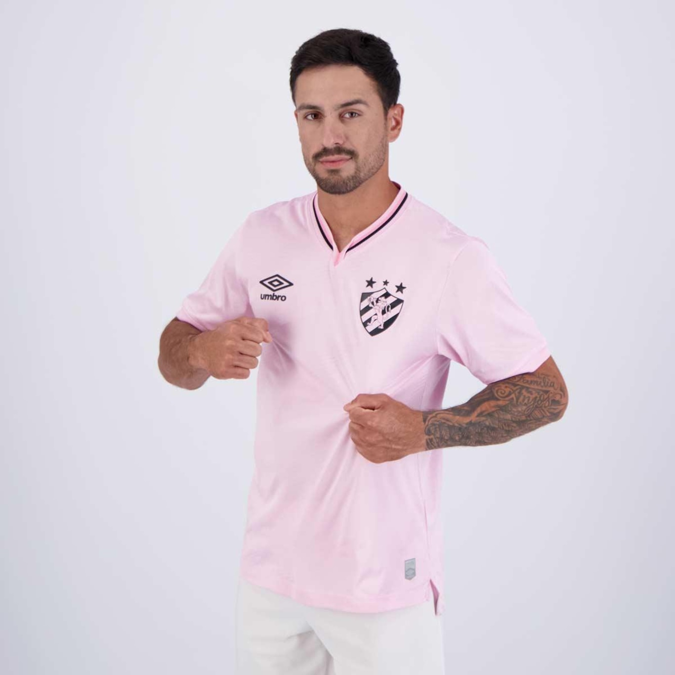 Camisa do Sport Recife Outubro Rosa 2024 Umbro - Masculina - Foto 3