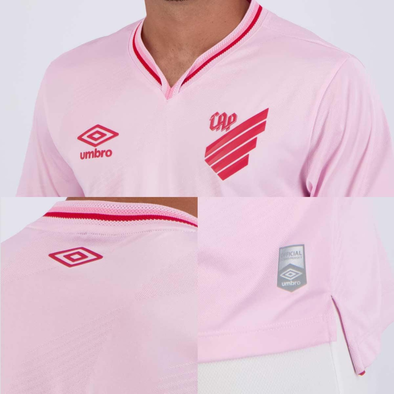 Camisa do Athletico Paranaense Outubro Rosa 2024 Umbro - Masculina - Foto 5