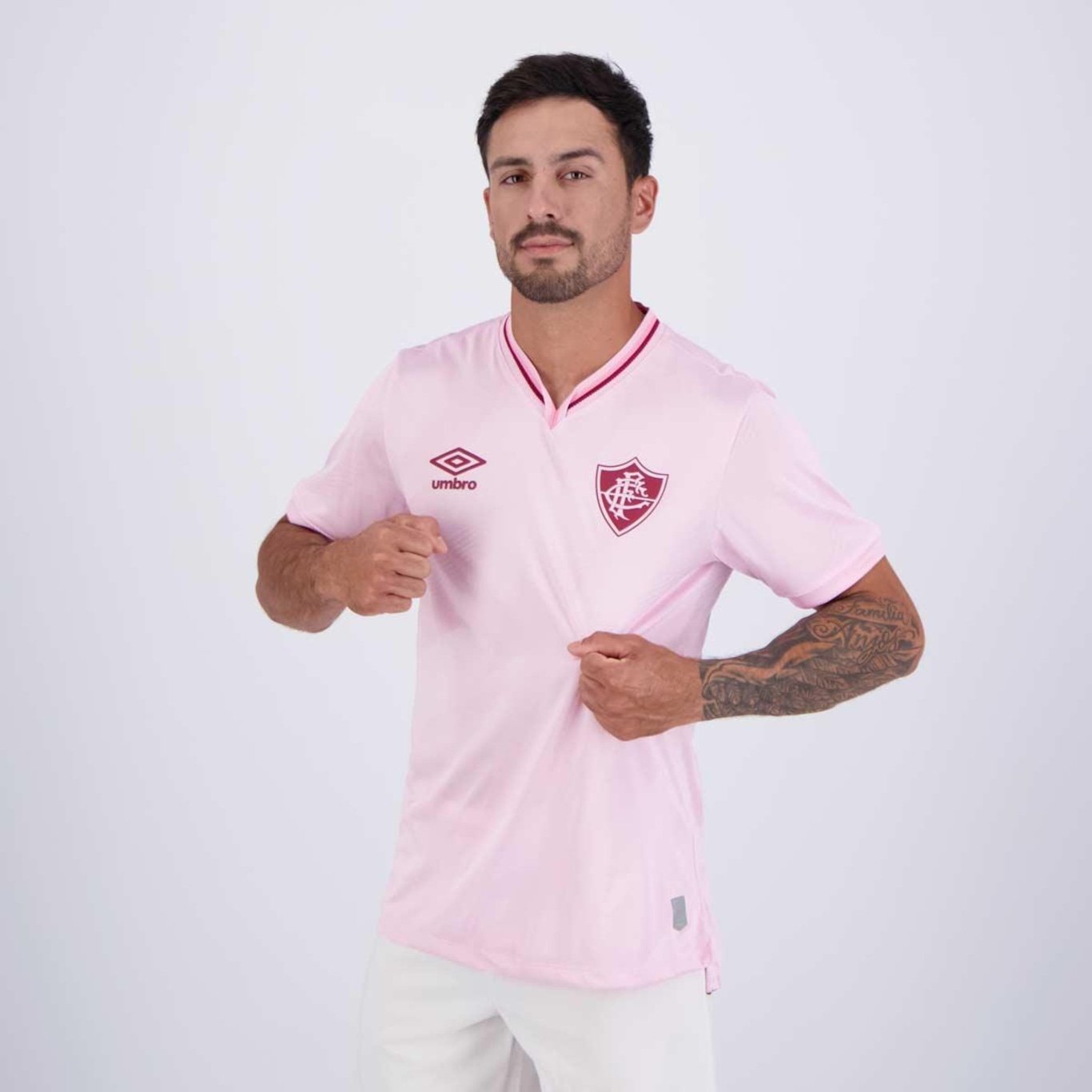 Camisa do Fluminense Outubro Rosa 2024 Umbro - Masculina - Foto 3