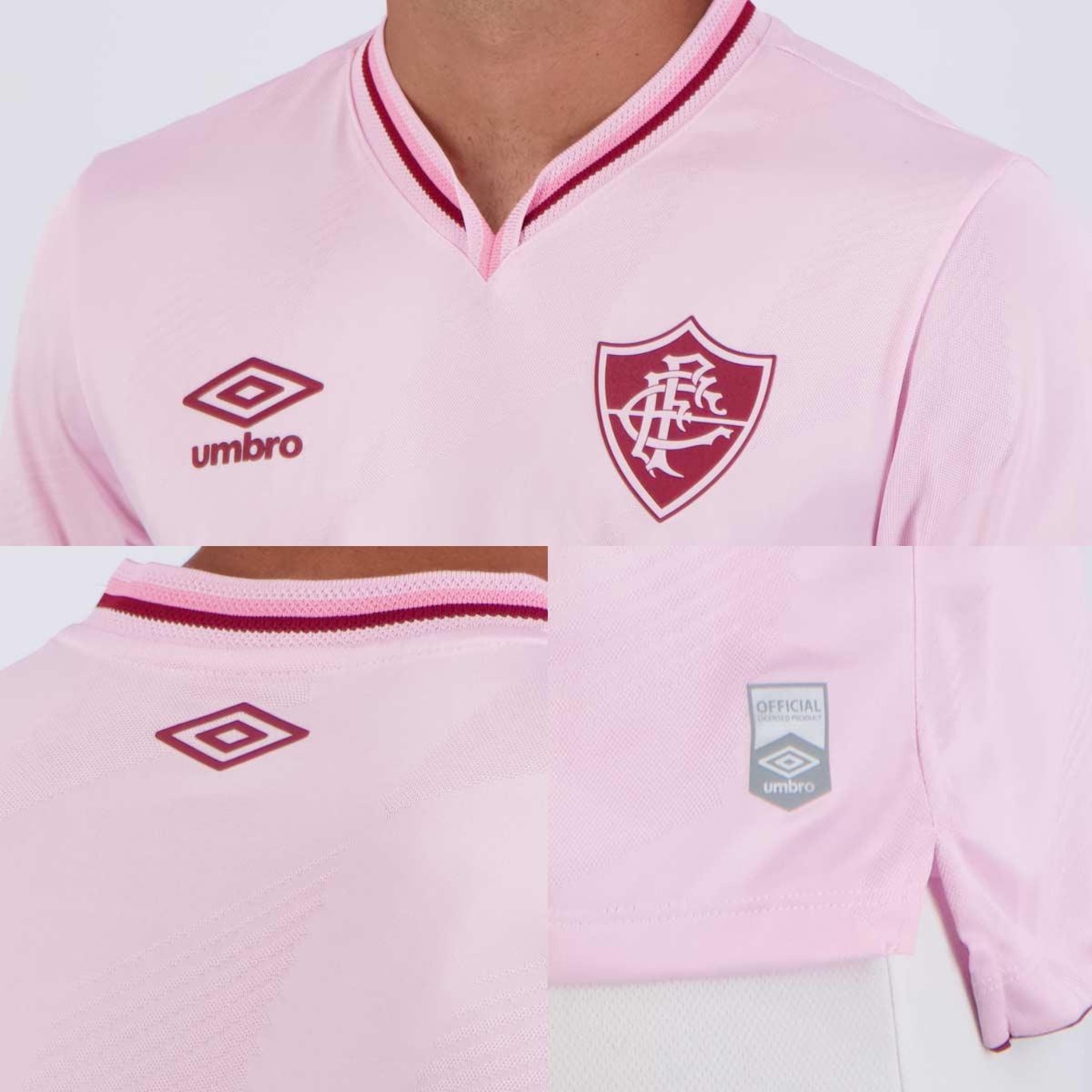 Camisa do Fluminense Outubro Rosa 2024 Umbro - Masculina - Foto 5