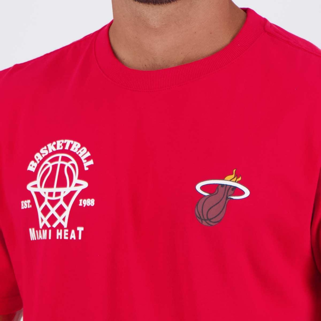 Camiseta Nba The Hoop Miami Heat Masculina - Foto 5