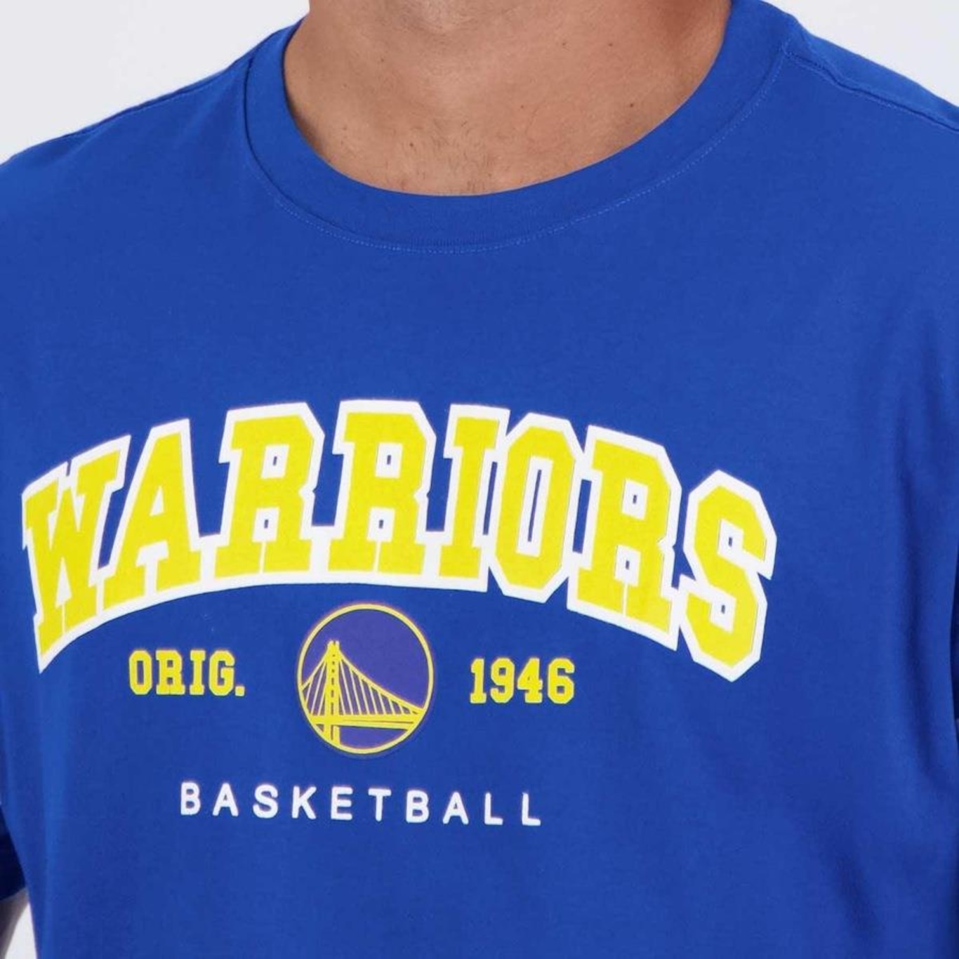 Camiseta Nba Essentials Golden State Warriors - Masculina - Foto 5