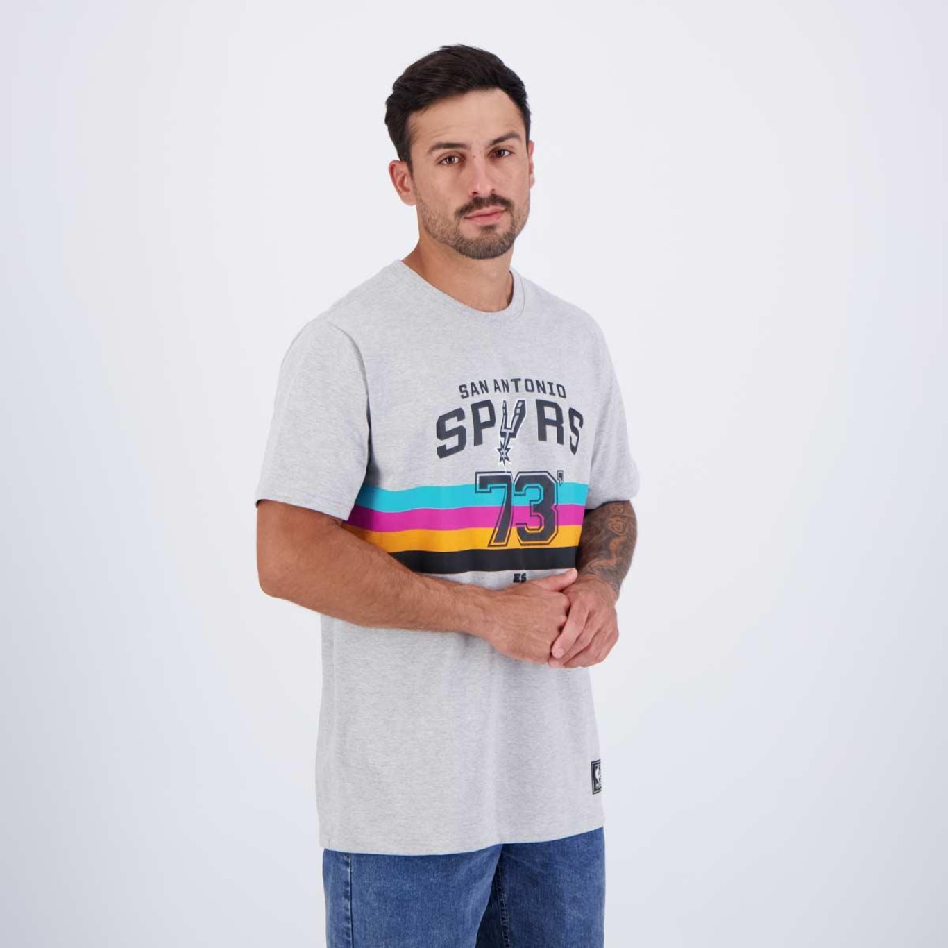 Camiseta Nba San Antonio Spurs City Number Masculina - Foto 2