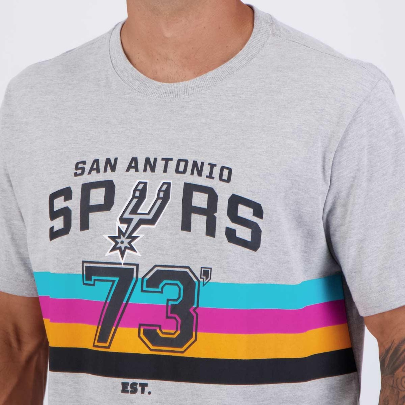 Camiseta Nba San Antonio Spurs City Number Masculina - Foto 5