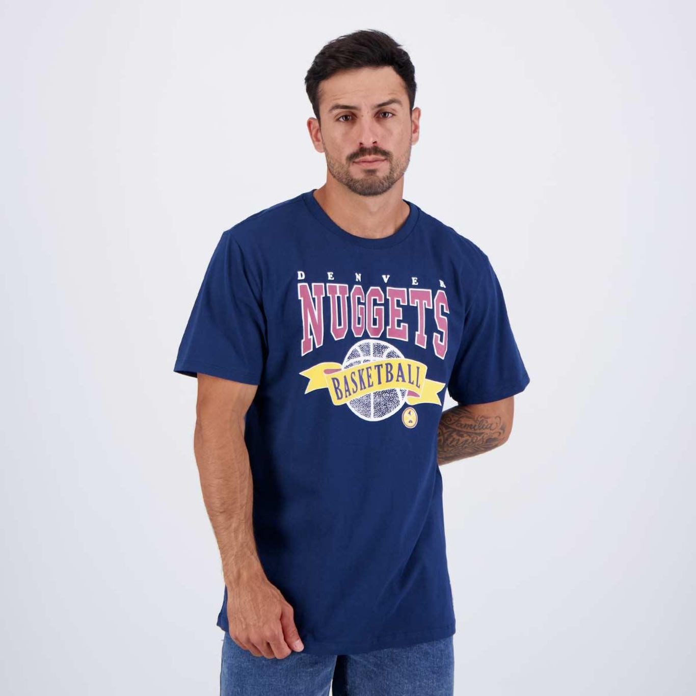 Camiseta Nba Denver Nuggets Flag - Masculina - Foto 1