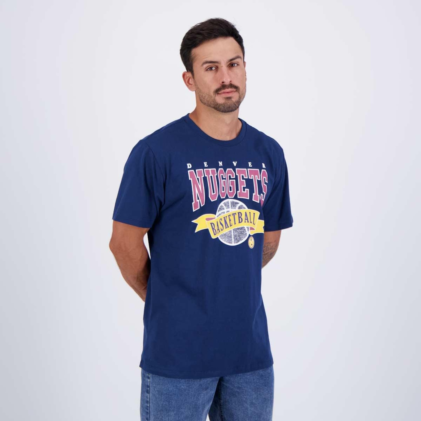 Camiseta Nba Denver Nuggets Flag - Masculina - Foto 2