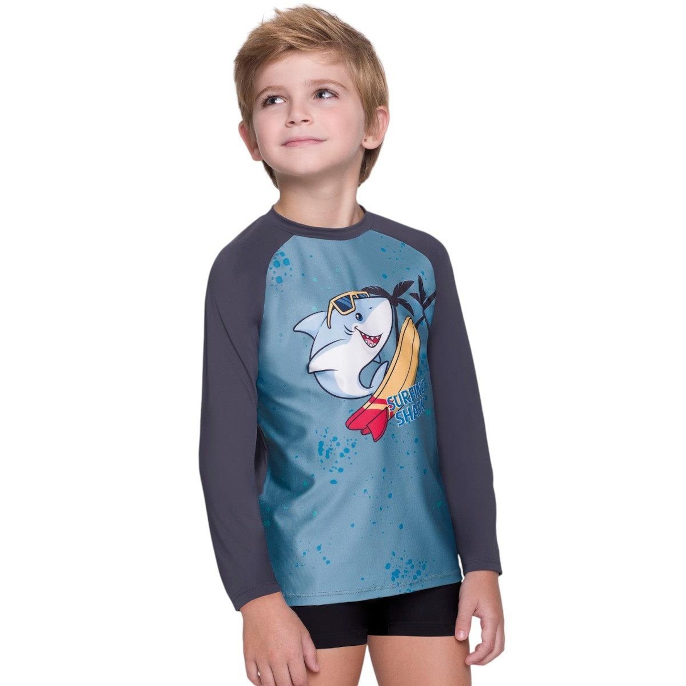 Camisa Manga Longa Selene Uv - Infantil - Foto 1