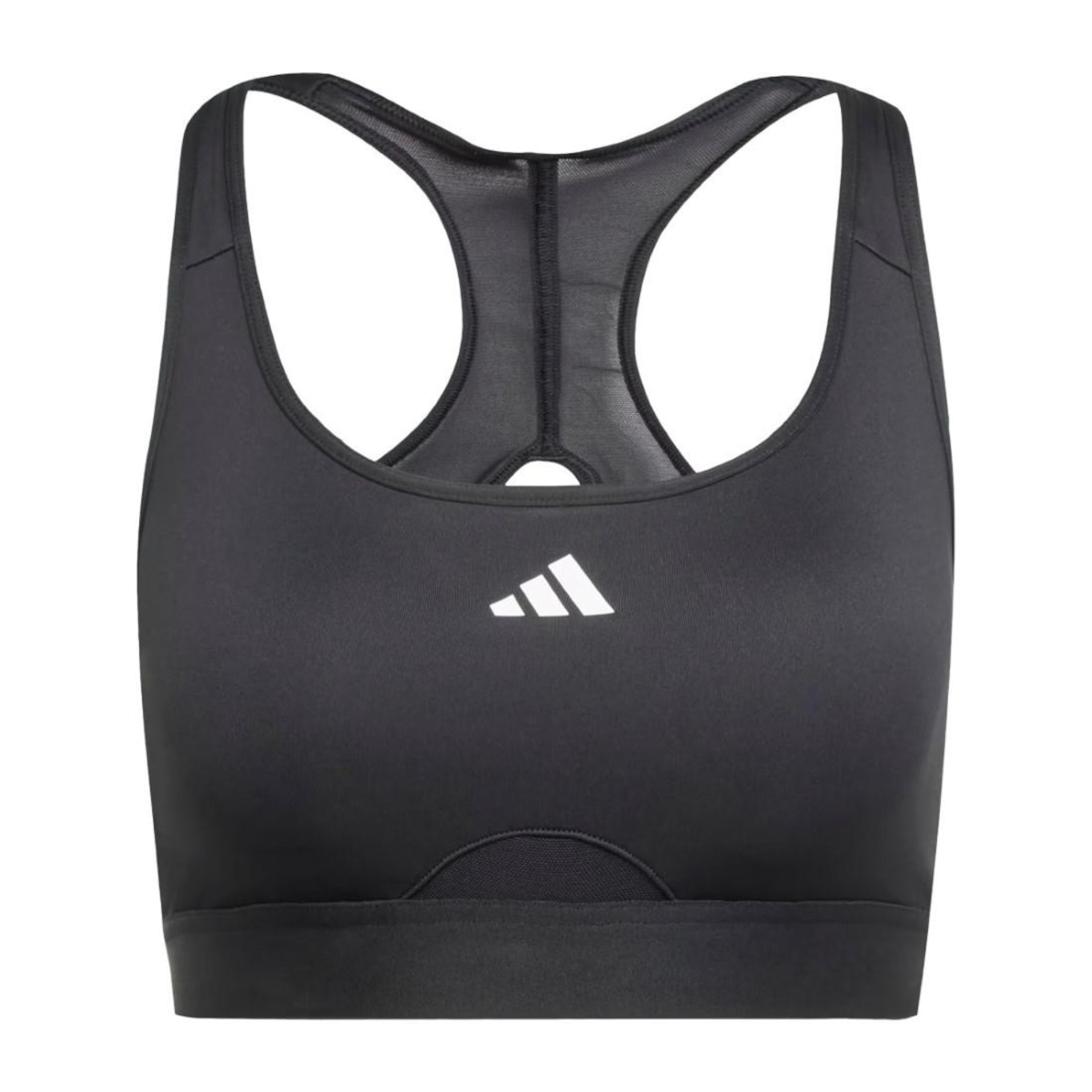 Top adidas Treino Powereact Suporte Médio - Feminino - Foto 1