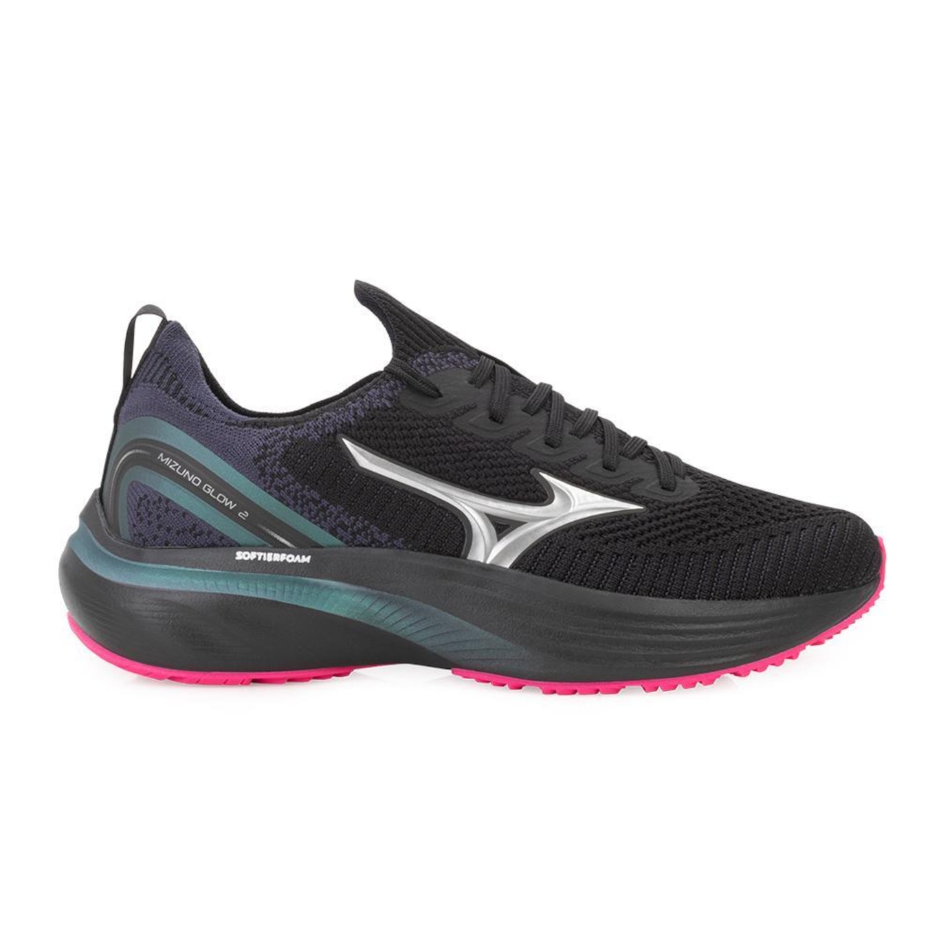 Tênis Mizuno Glow 2 e Meia Mz24 - Feminino - Foto 2