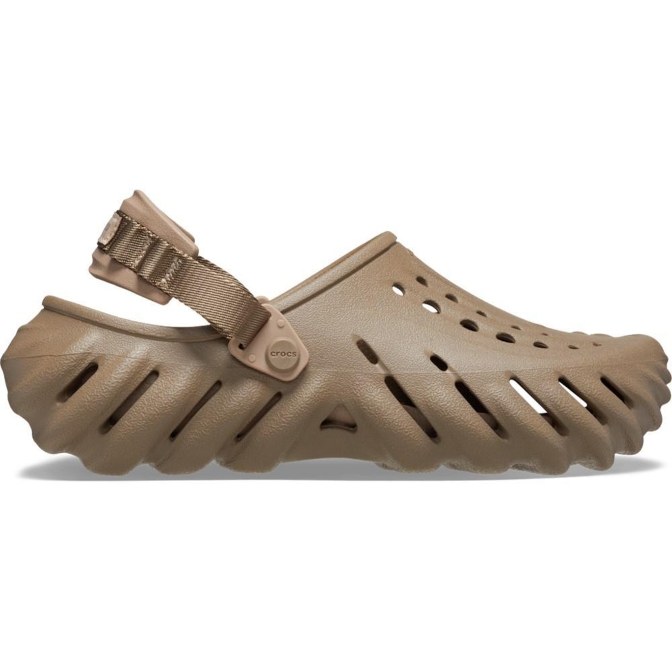 Sandália Crocs Echo Clog Khaki - Unissex - Foto 1