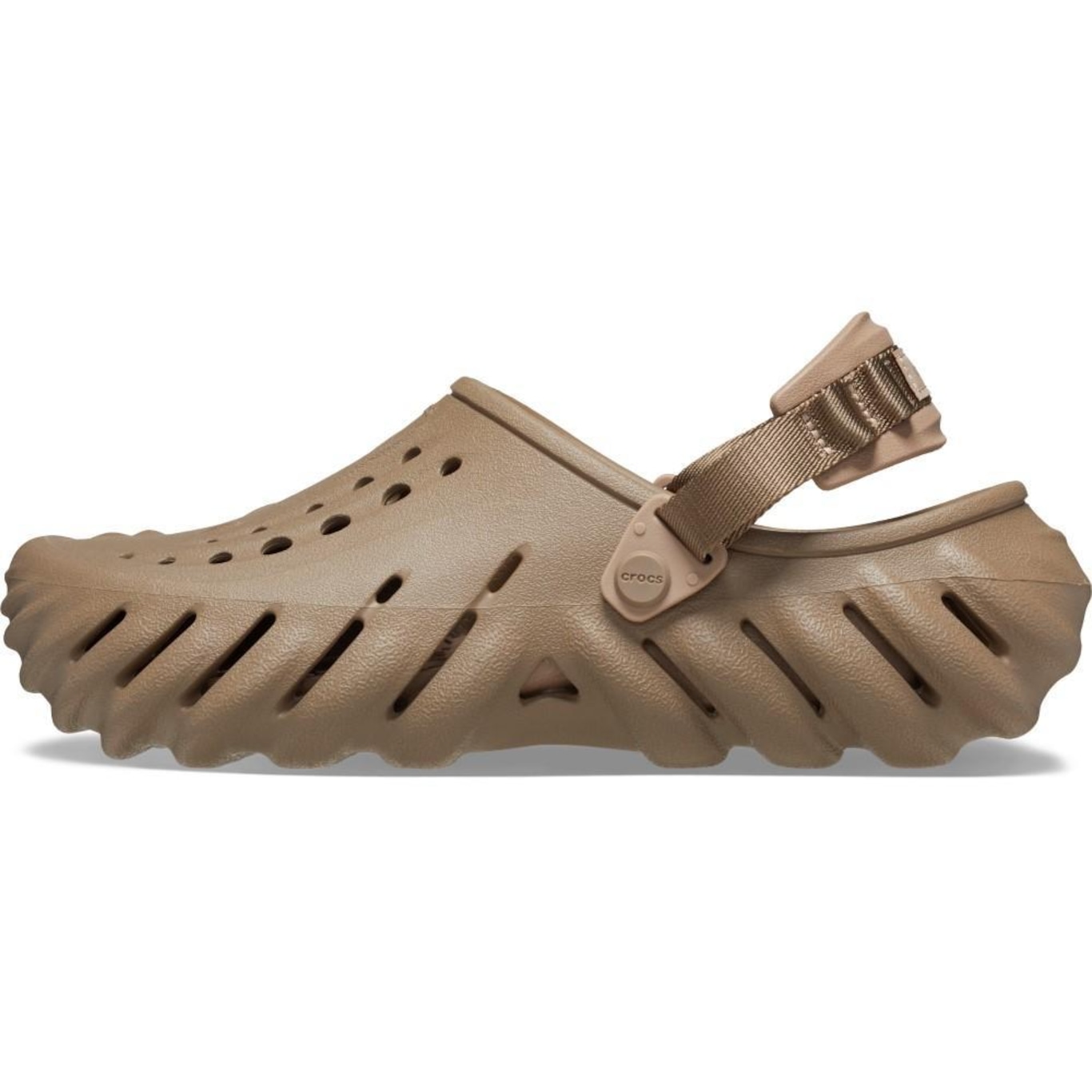 Sandália Crocs Echo Clog Khaki - Unissex - Foto 3