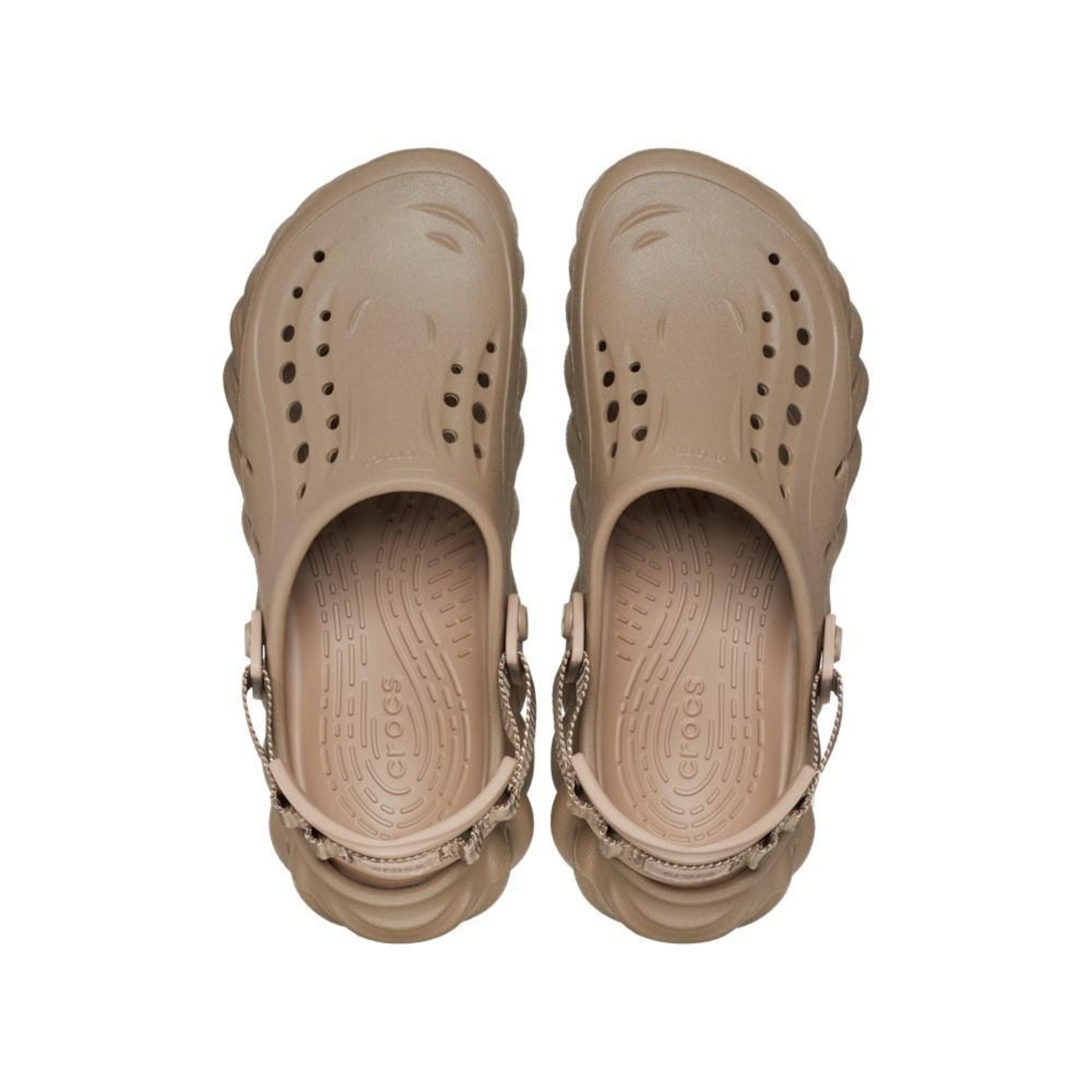 Sandália Crocs Echo Clog Khaki - Unissex - Foto 5