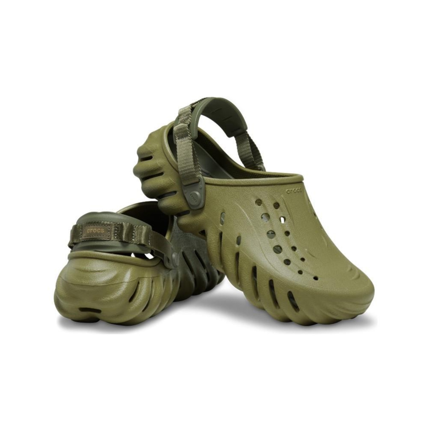 Sandália Crocs Echo Clog Aloe - Unissex - Foto 4